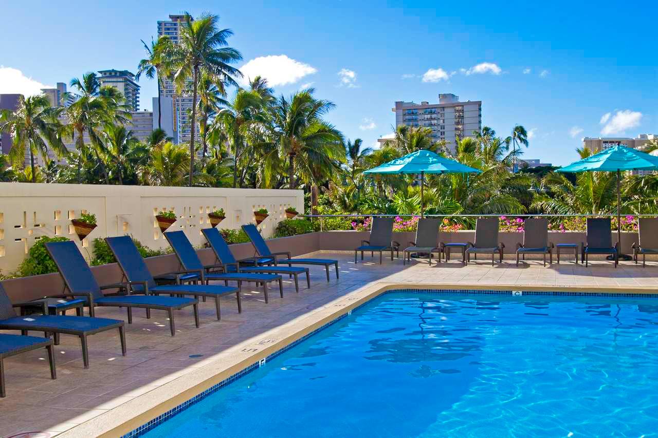 Vista Piscina DoubleTree by Hilton Hotel Alana - Waikiki Beach