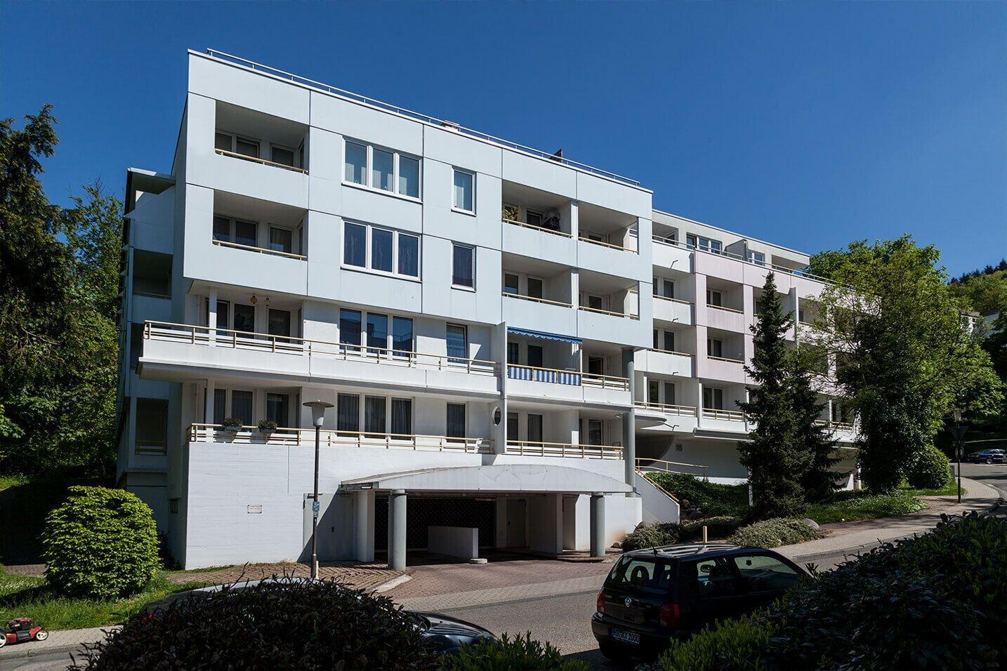 Vista Exterior Hometown-Apartments