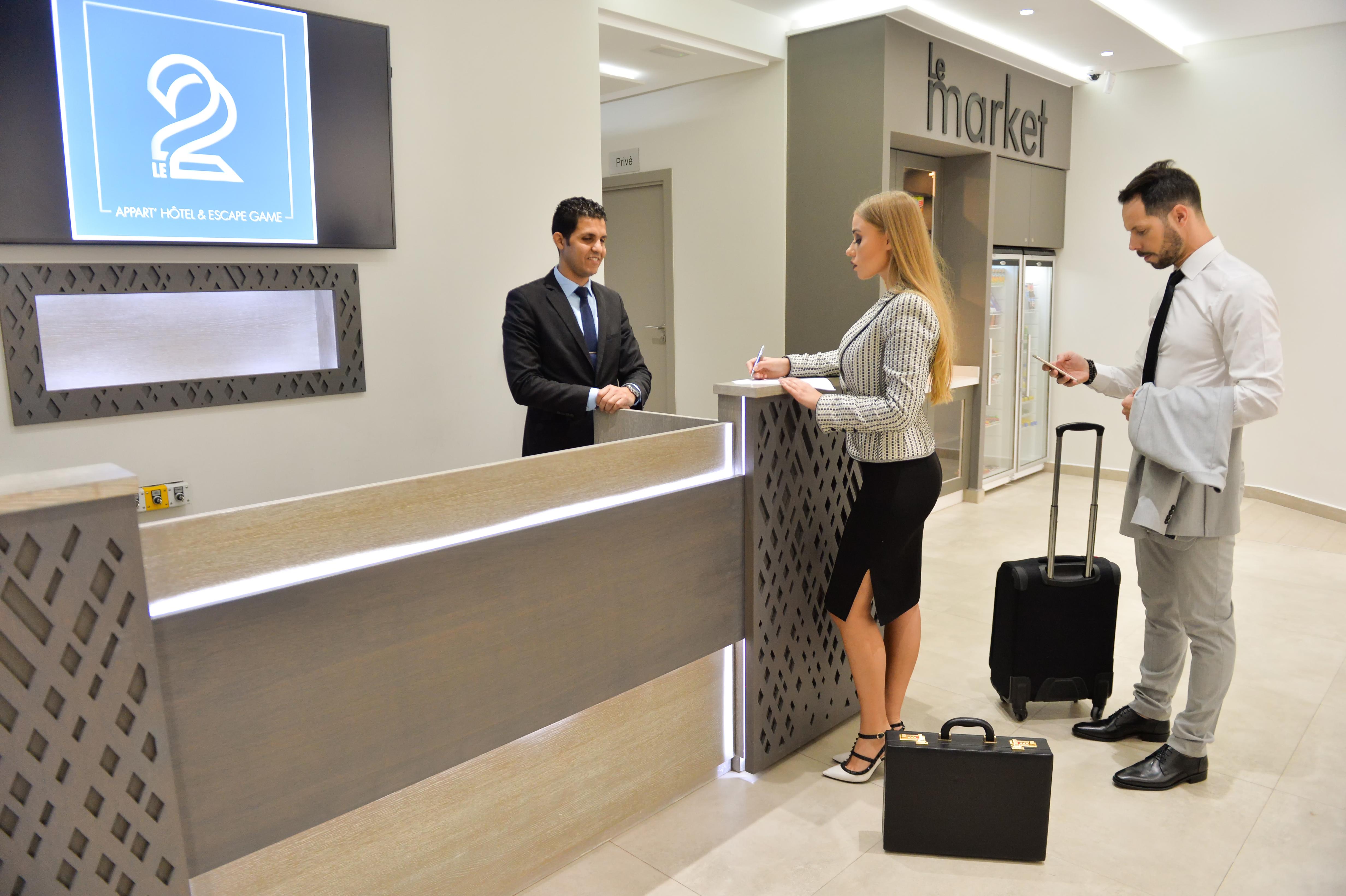 Vista Lobby Le 22 Appart' Hôtel Casablanca