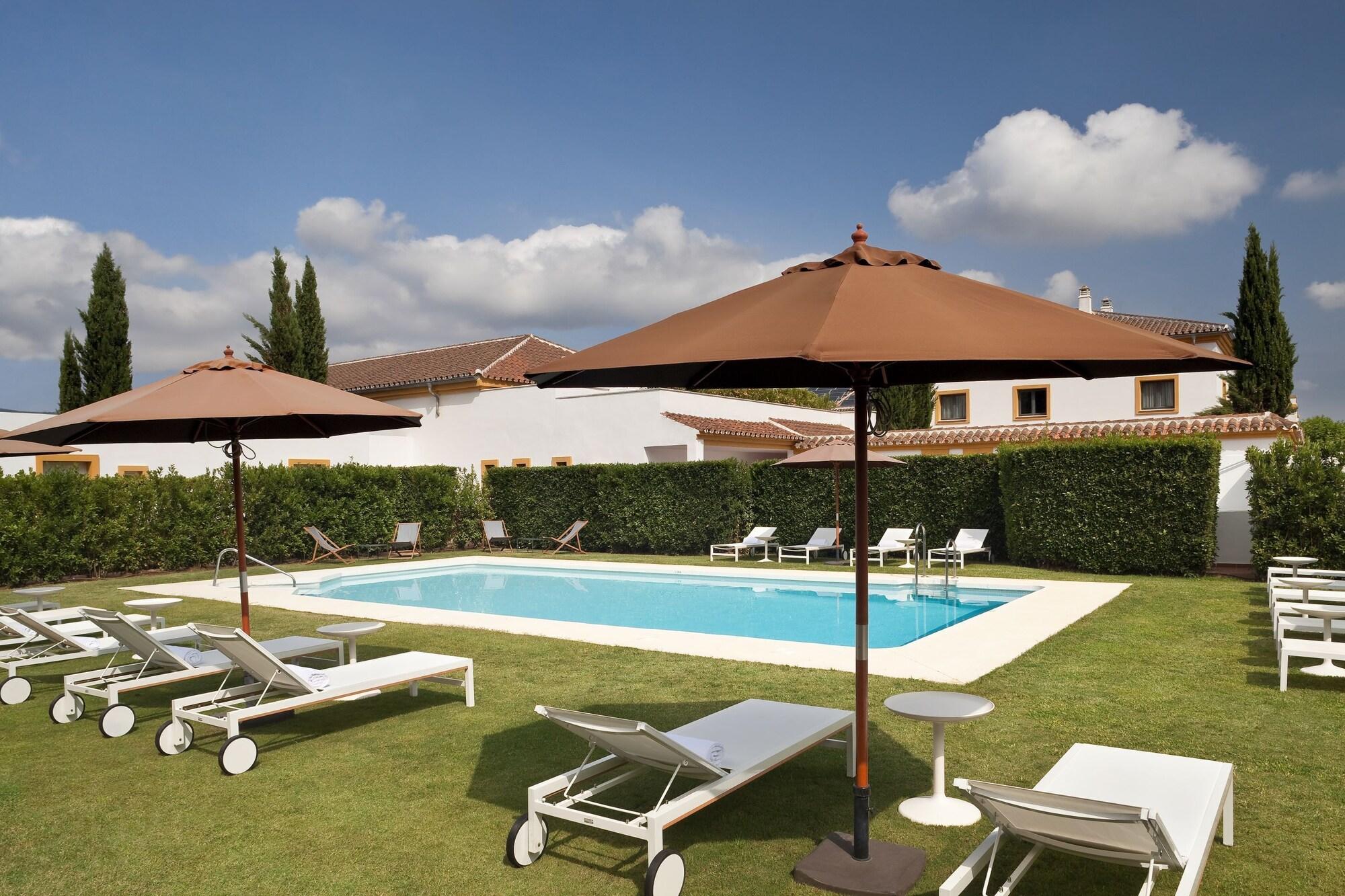 Vista Piscina Hacienda El Alcornocal
