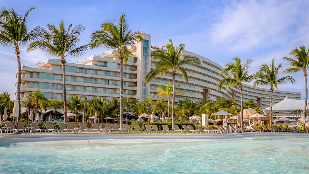 Vista Exterior Palacio Mundo Imperial Riviera Diamante Acapulco