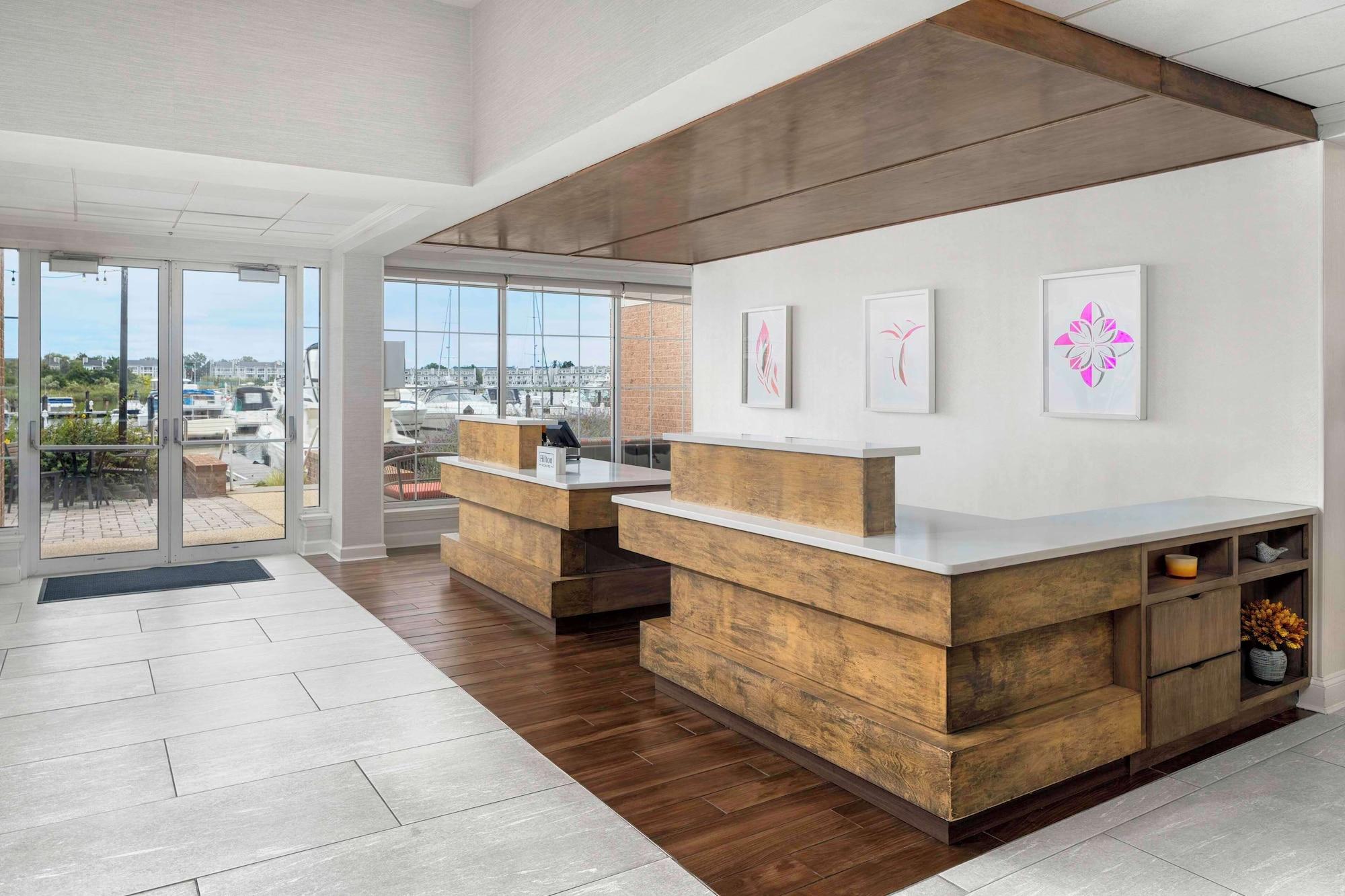 Vista Lobby Hilton Garden Inn Kent Island Marina