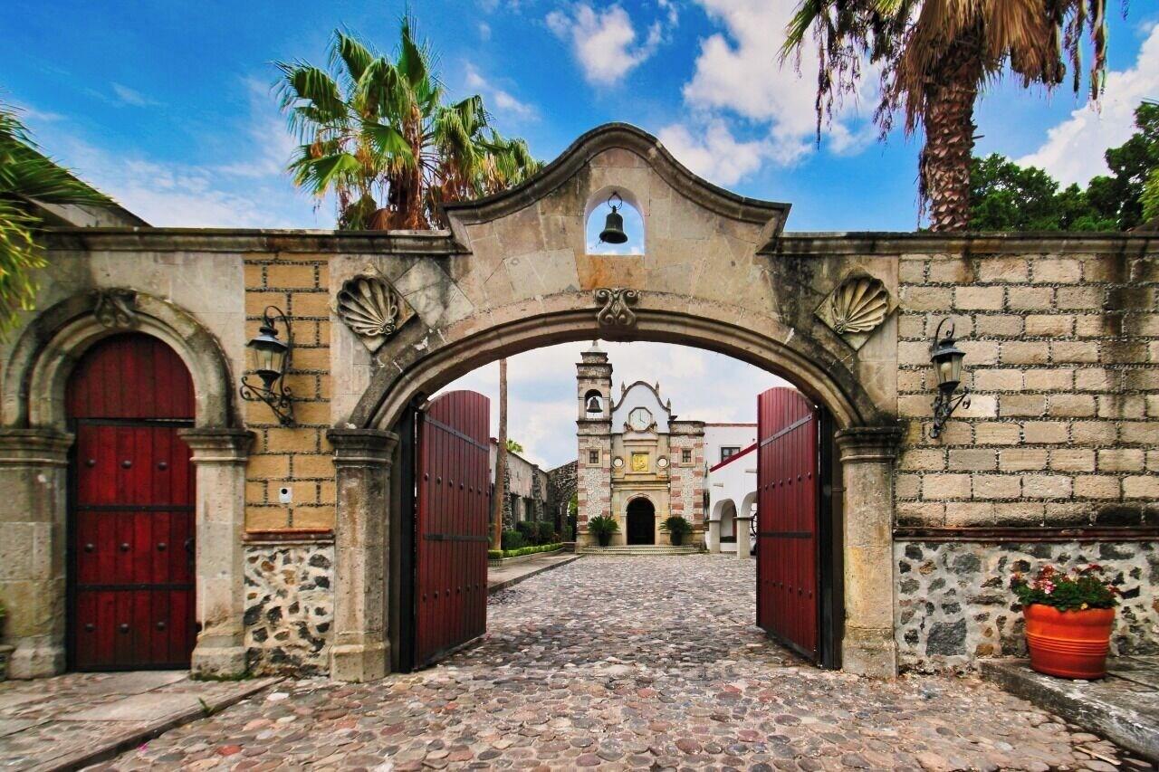 Vista Exterior Hotel Ex Hacienda Santa Cecilia