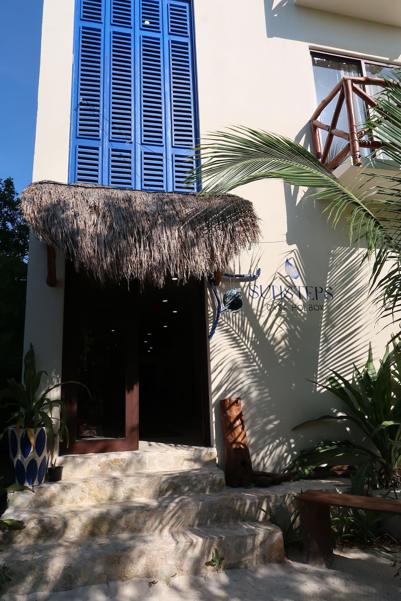 Vista Lobby sunsteps casa holbox