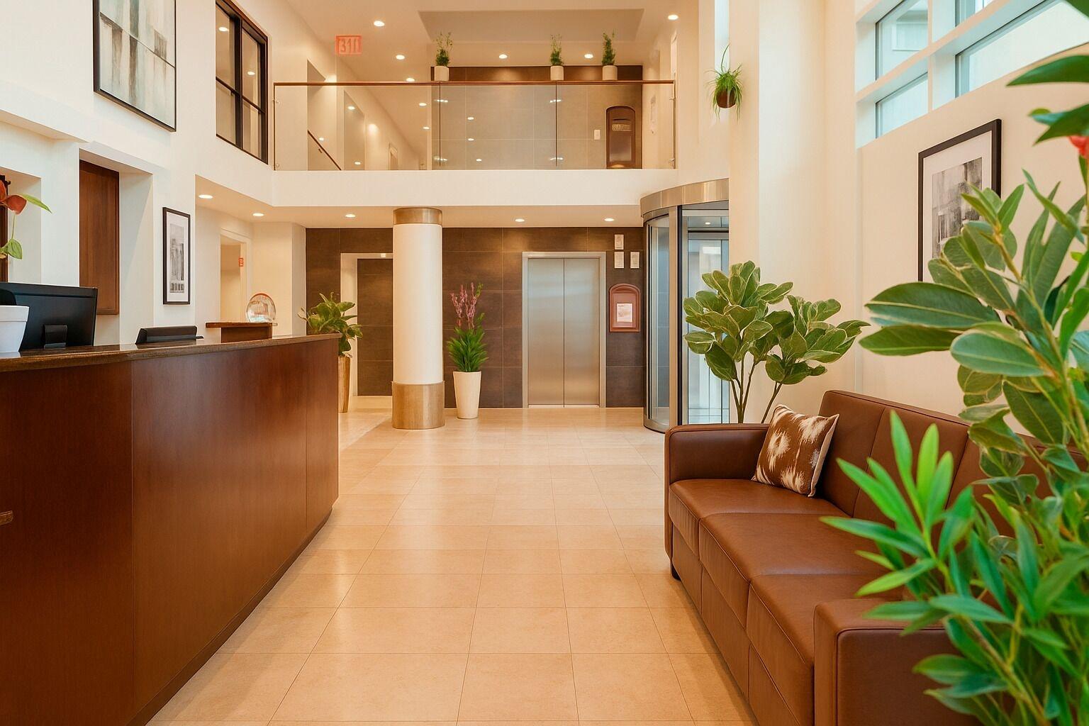Vista Lobby LIC Manhattan View Hotel