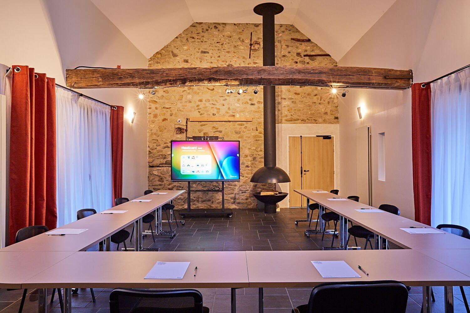 Sala de Reuniones Maison d'Hôtes Les Herbes Folles