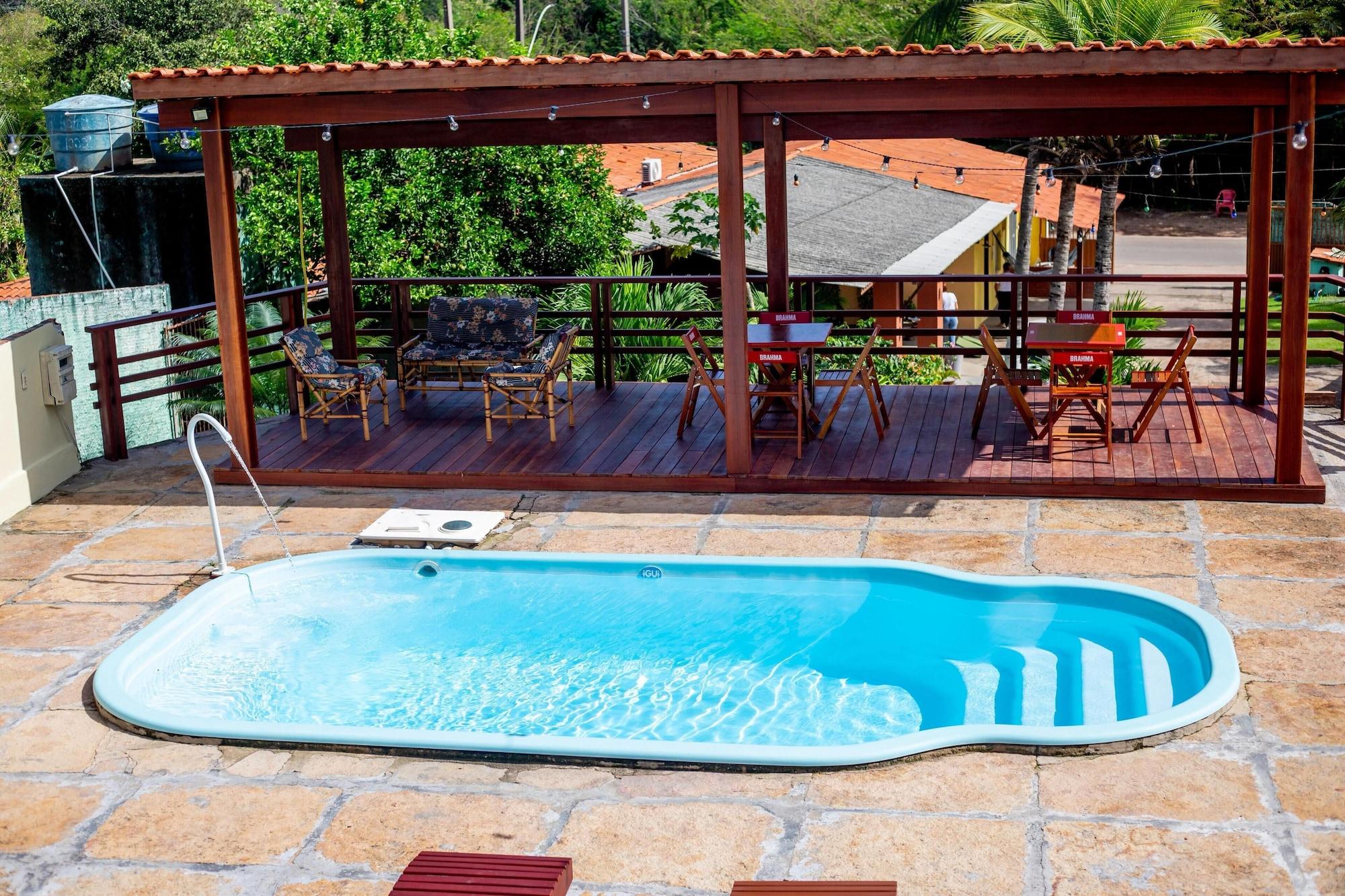 Vista Piscina Pousada Recanto das Orquídeas