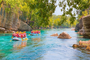 Passeio - Tour de Canyoning e Rafting com Almoço de Antalya, Alanya, Side, Kemer e Belek