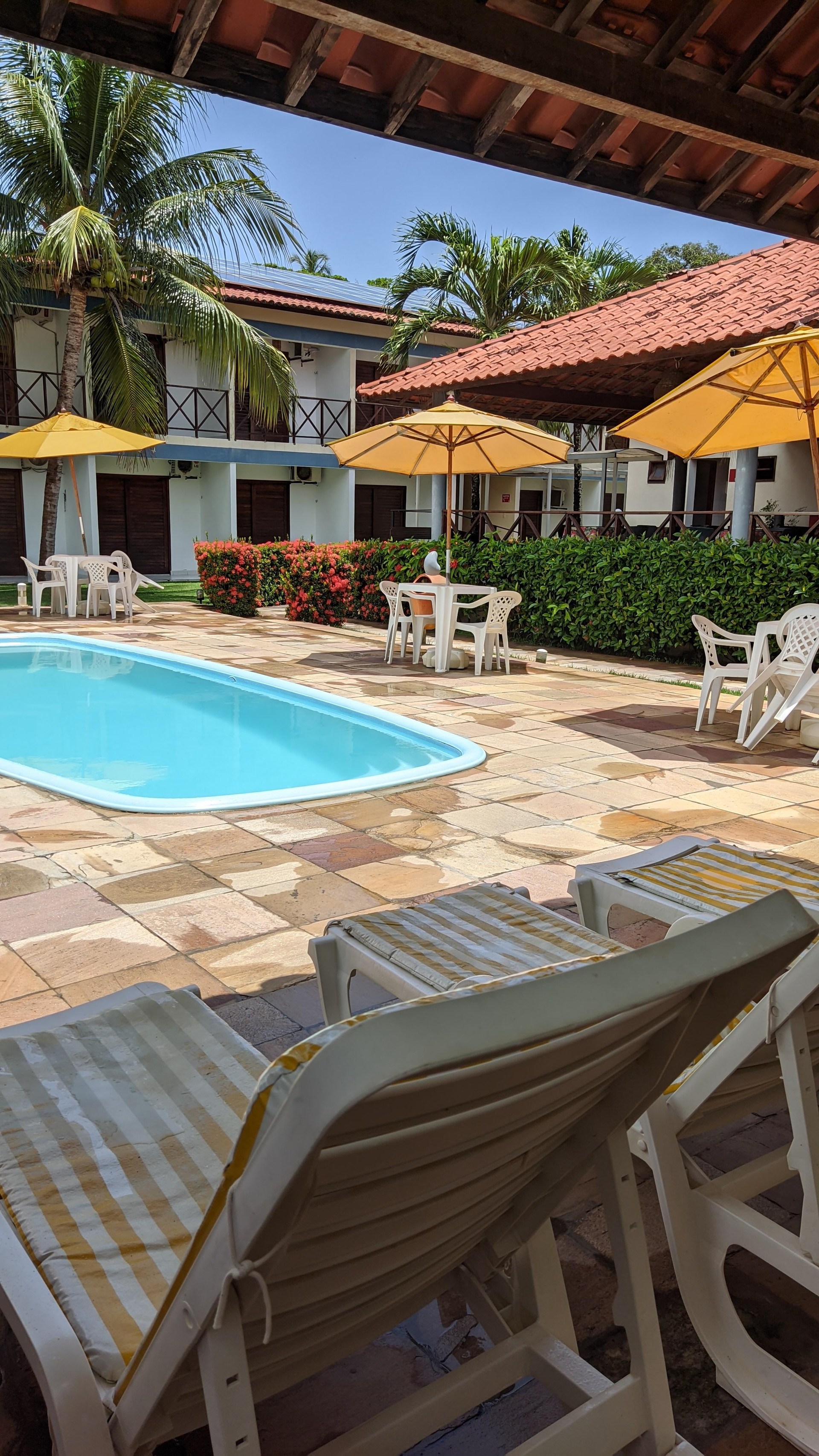 Vista Piscina Pousada Solar da Praia