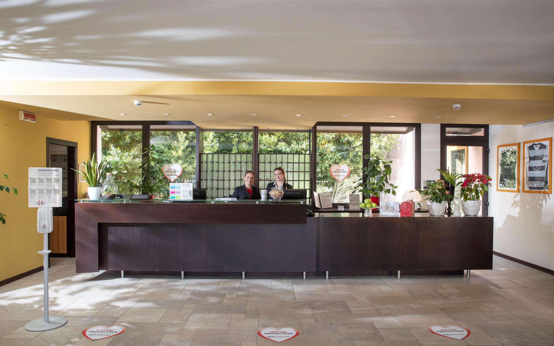Vista Lobby Best Western Titian Inn Hotel Treviso