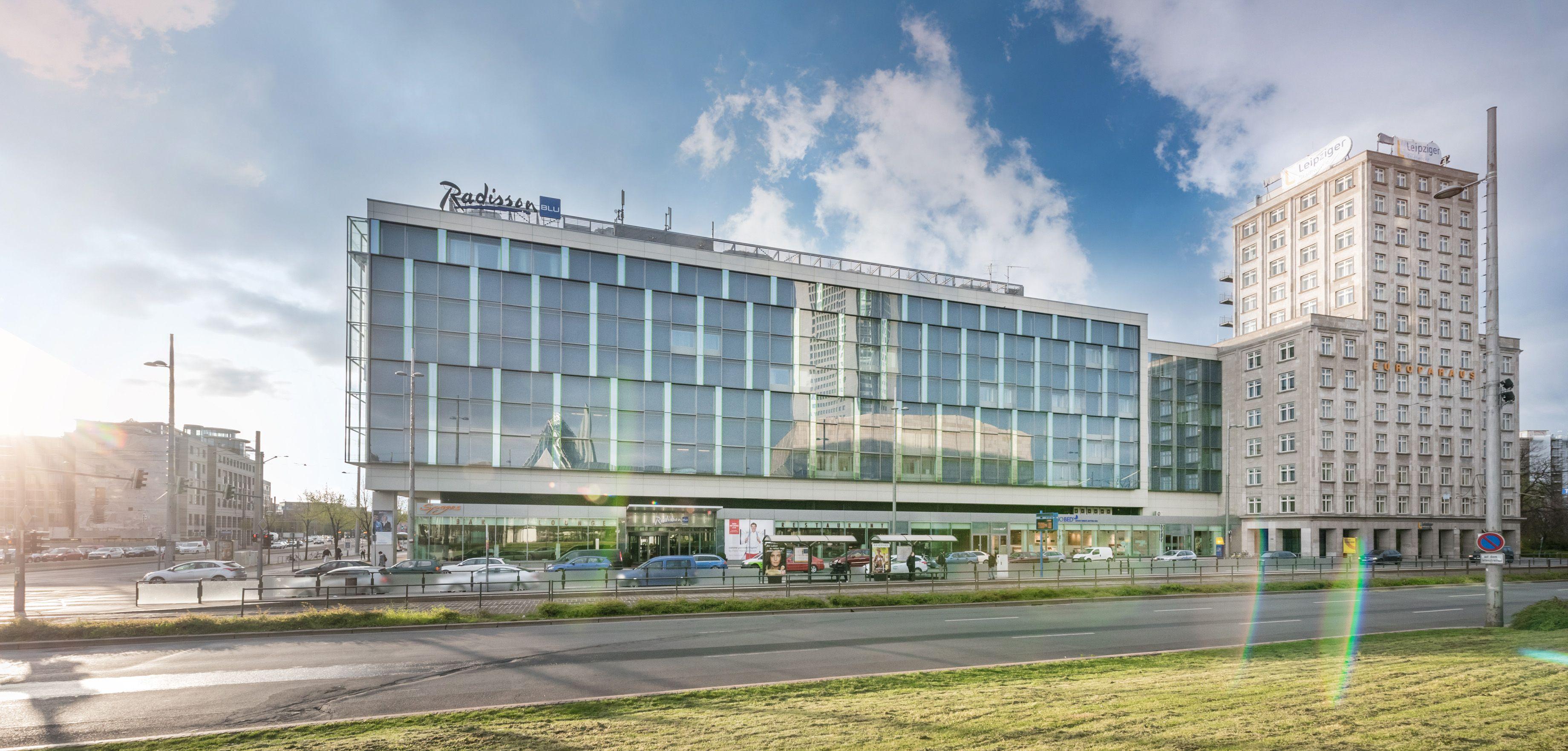 Vista Exterior Radisson Blu Hotel, Leipzig