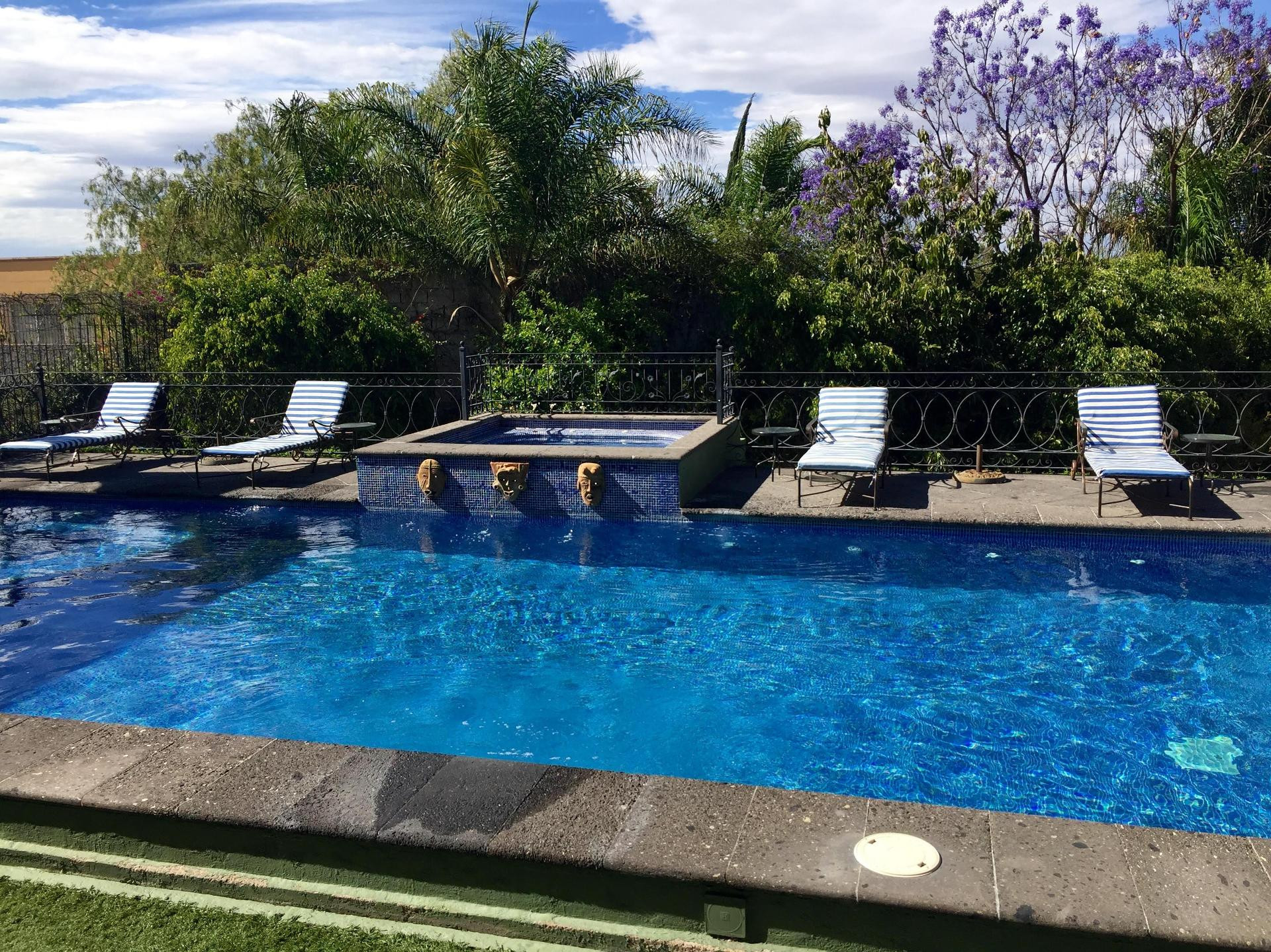 Vista Piscina Casa Don Pascual