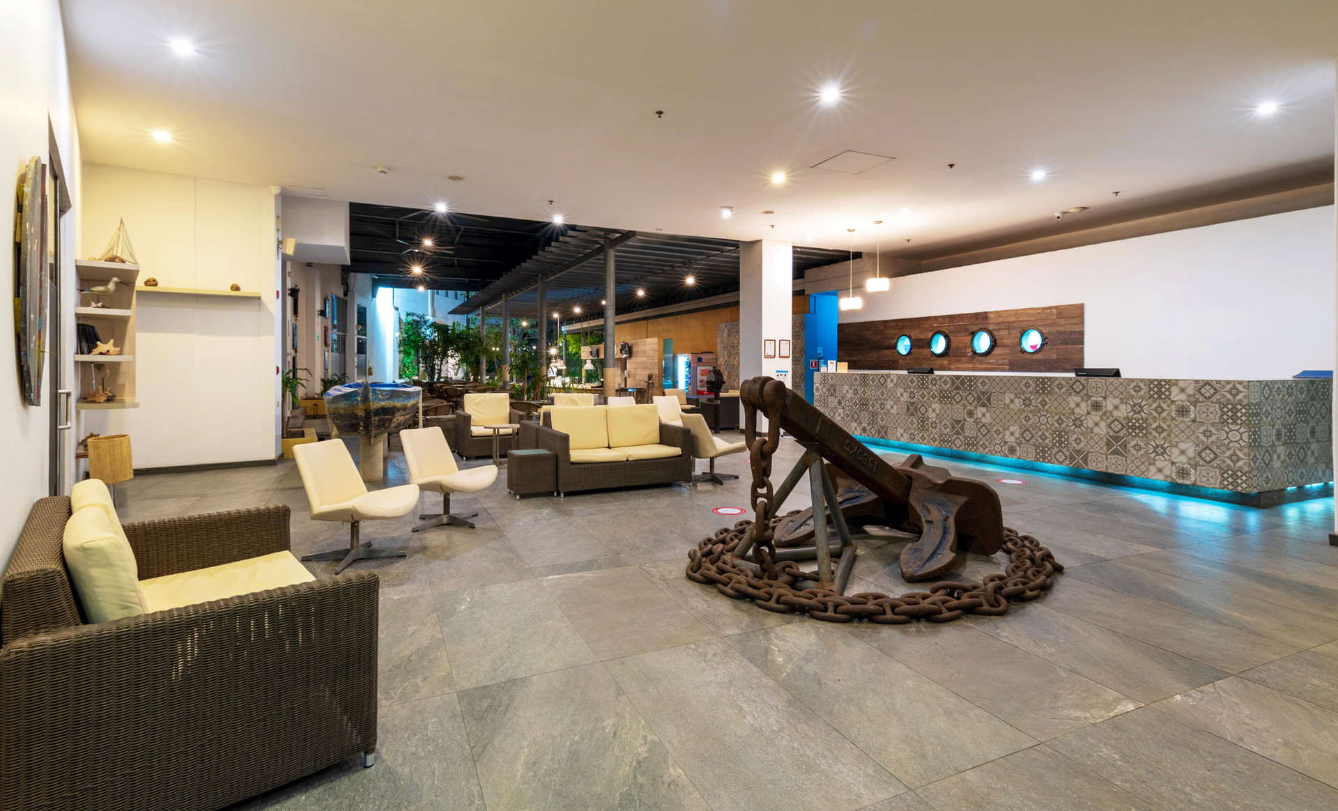 Vista Lobby Viaggio Puerto de Cartagena