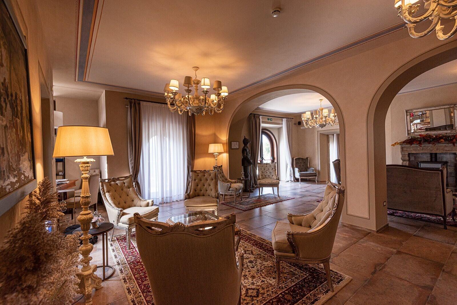 Vista Lobby Castello Bonaria Wine & Spa Resort