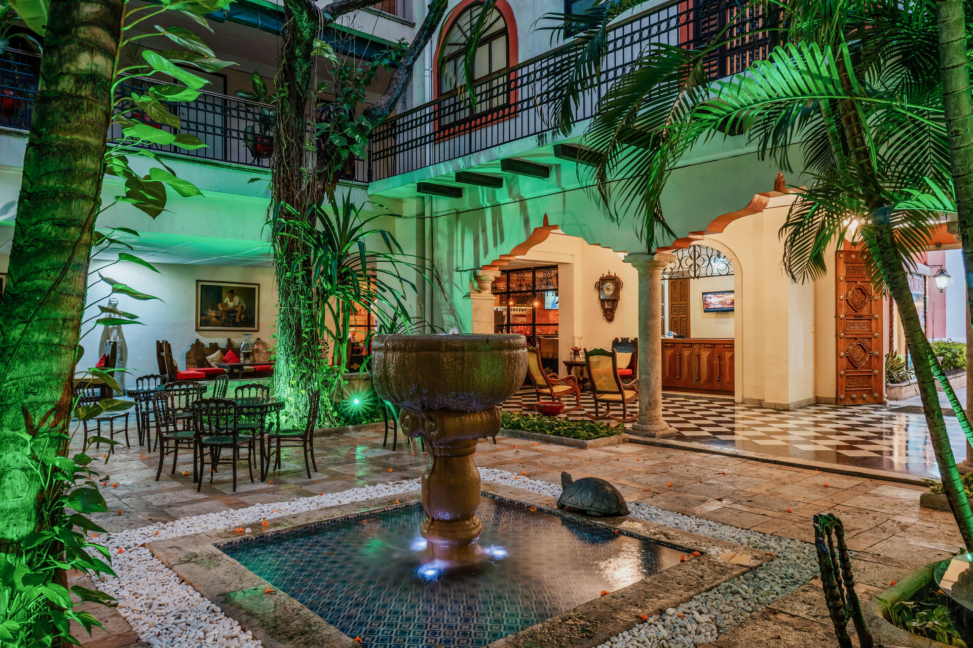 Vista Lobby Casa del Balam Merida