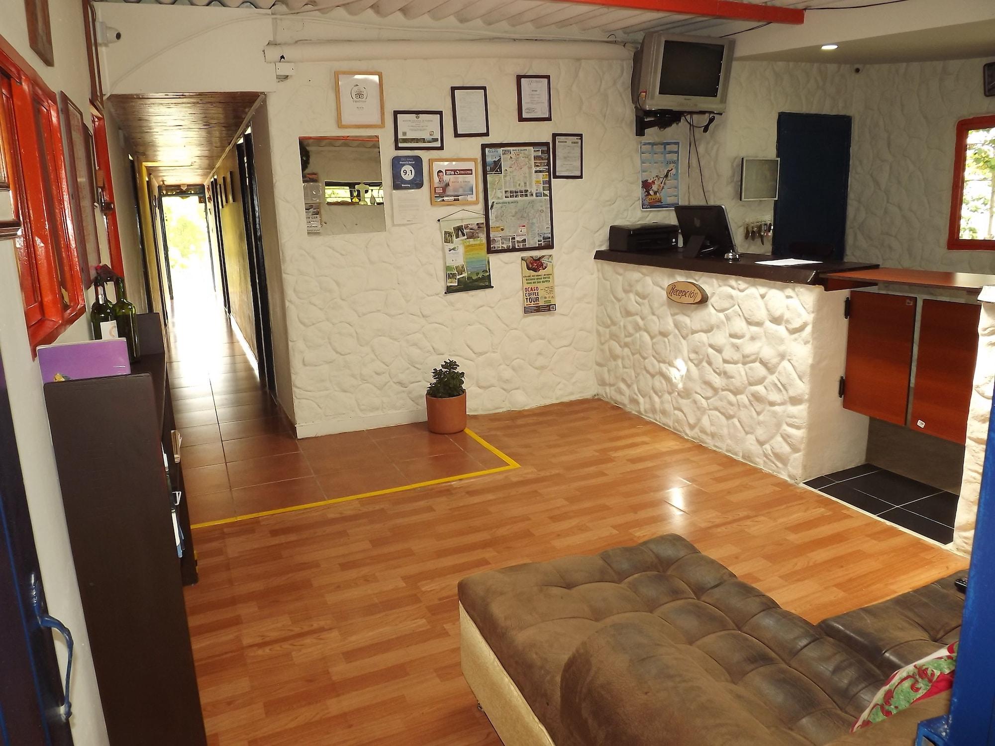 Vista Lobby Hostal El Zorzal