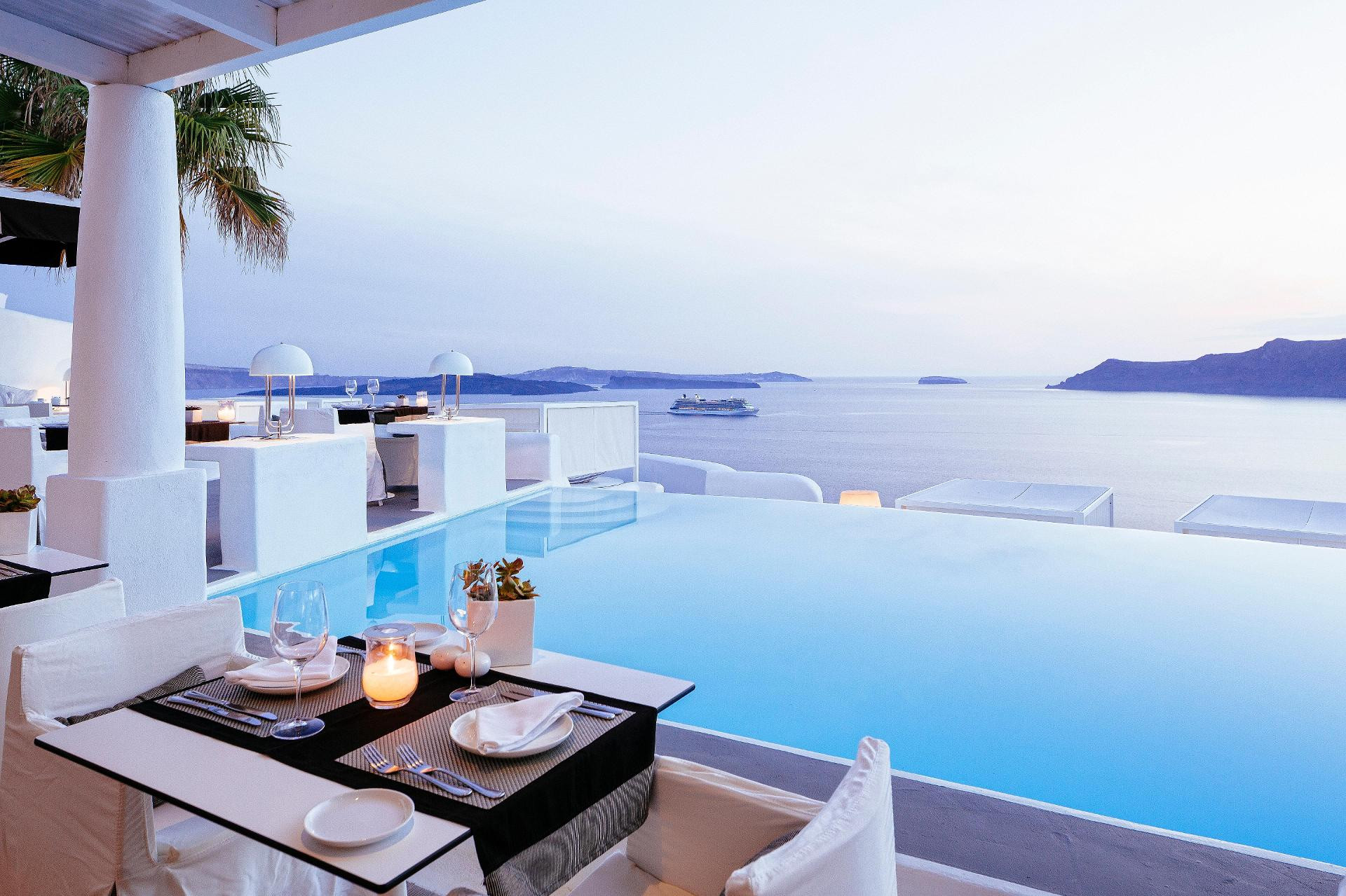 Restaurant Katikies Kirini Santorini - The Leading Hotels Of The World