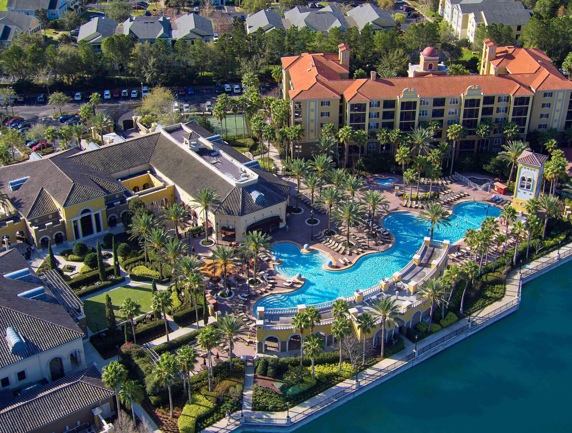 Vista Piscina Hilton Grand Vacations Club Tuscany Village Orlando