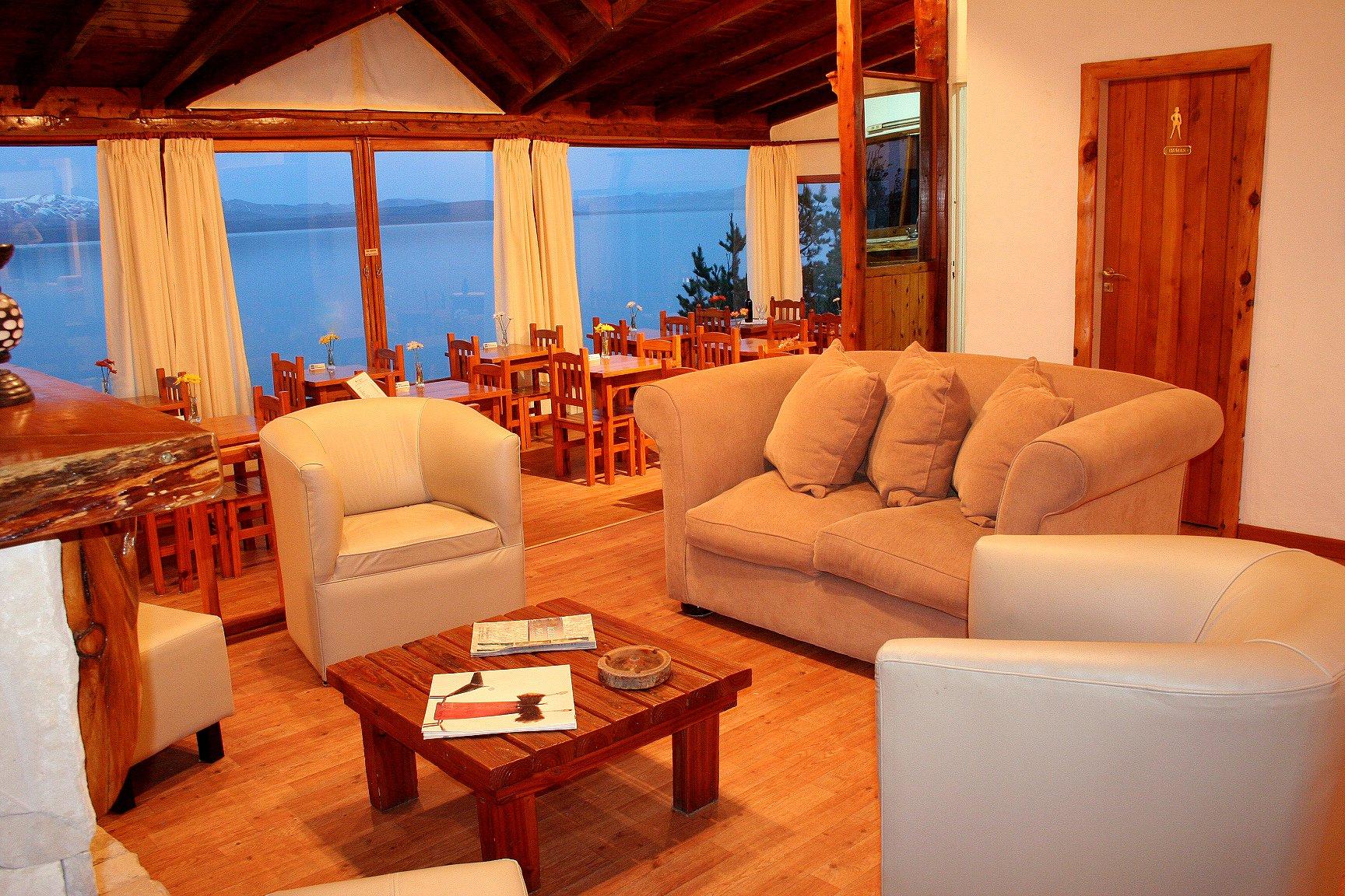 Vista Lobby Hosteria Ventus Patagonia