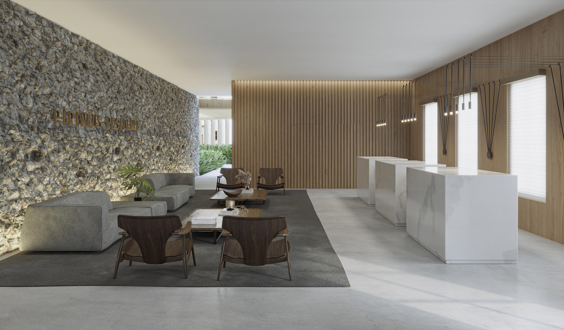 Vista Lobby Pyreneus Residence - Gav Resort