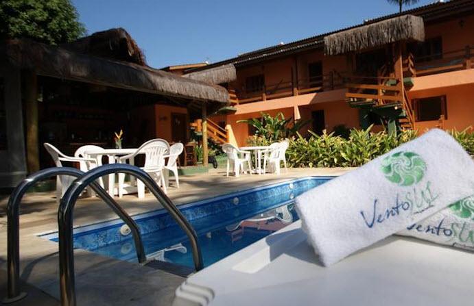 Vista Piscina Pousada Vento Sul