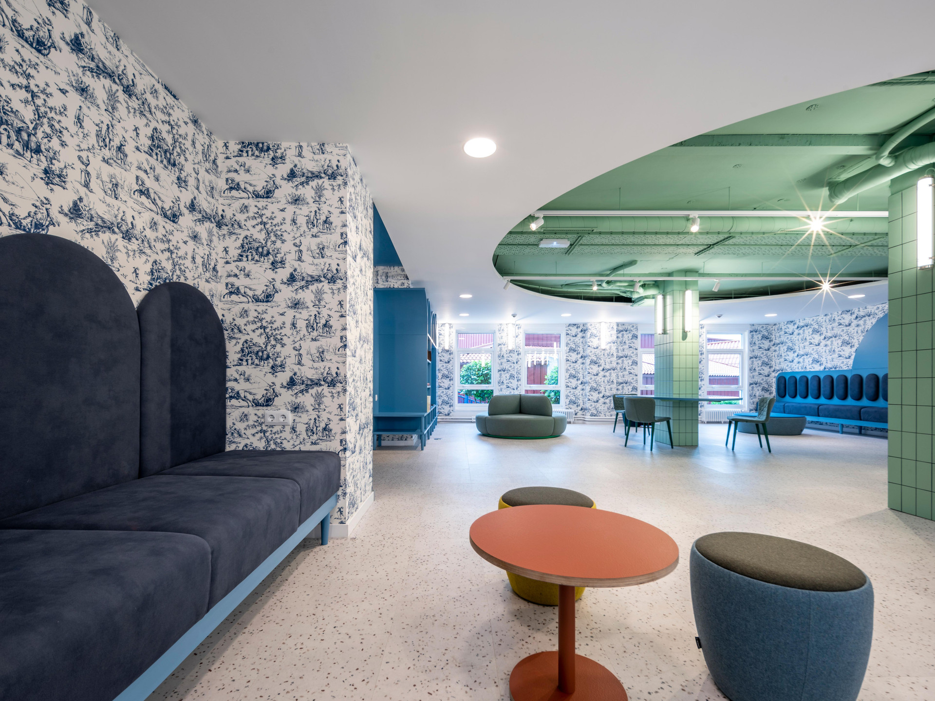 Vista Lobby Loop INN Hostel Santiago de Compostela