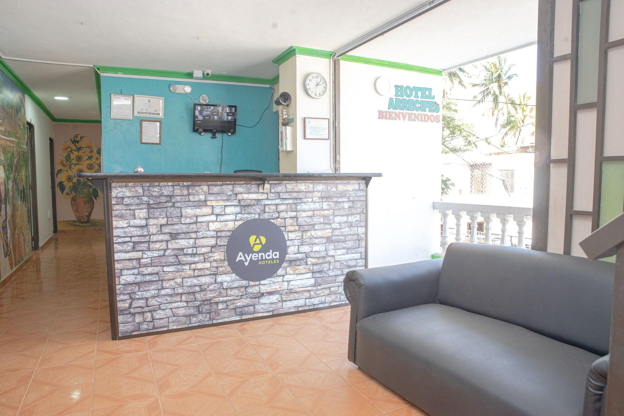 Vista Lobby Ayenda 1609 Hotel Arrecife Caribeño