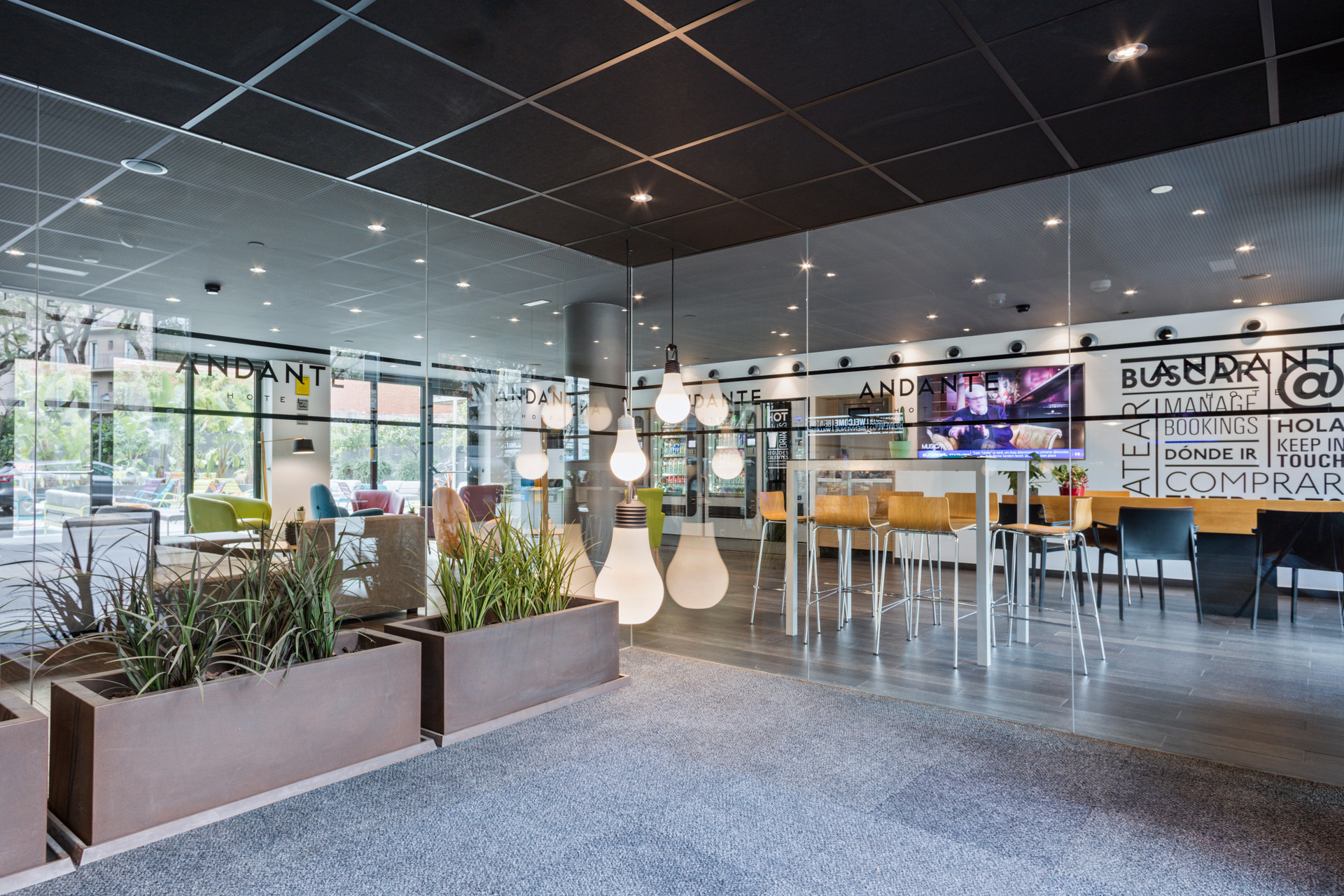 Vista Lobby Andante Hotel