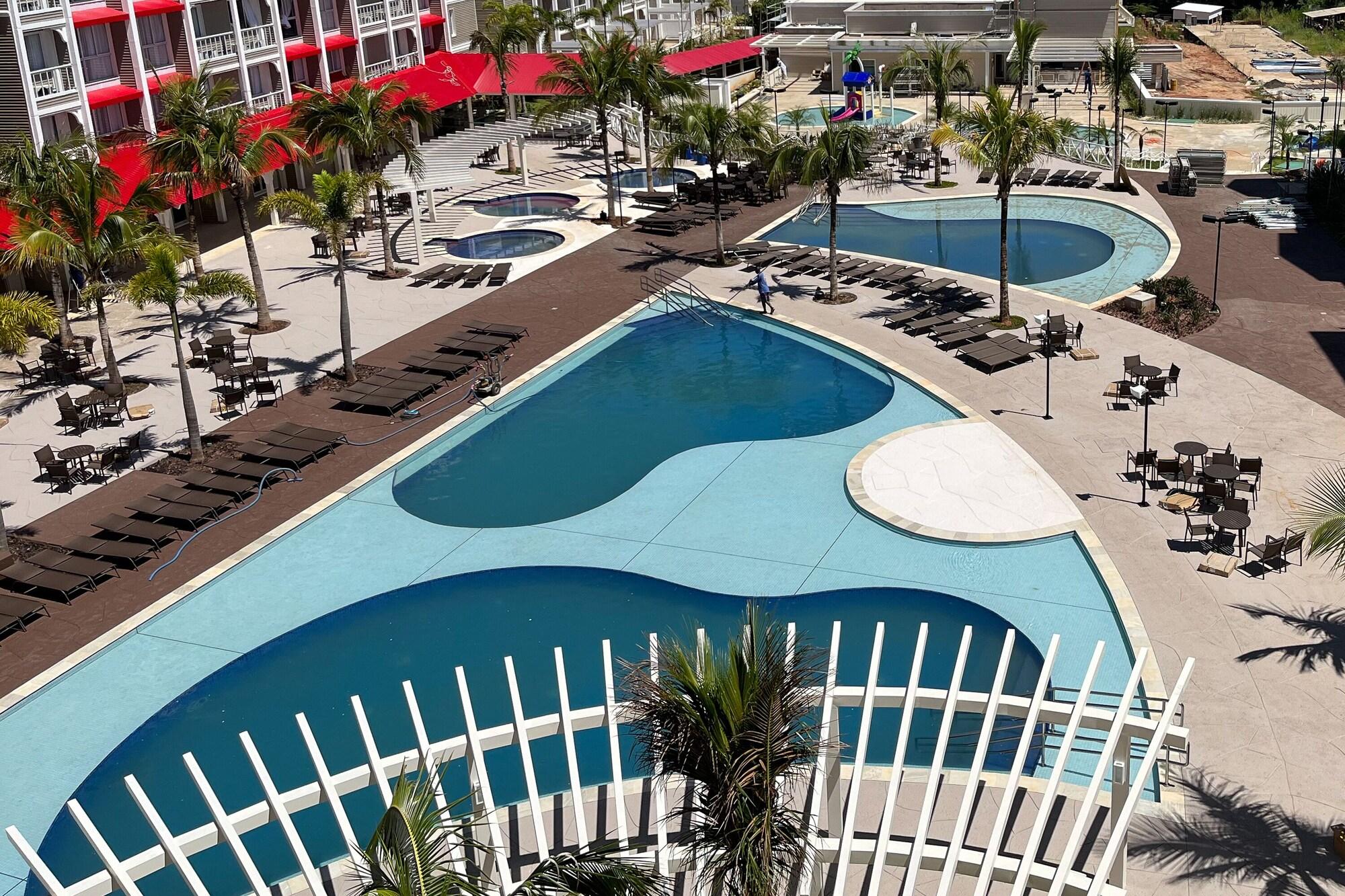 Vista Piscina São Pedro Thermas Resort