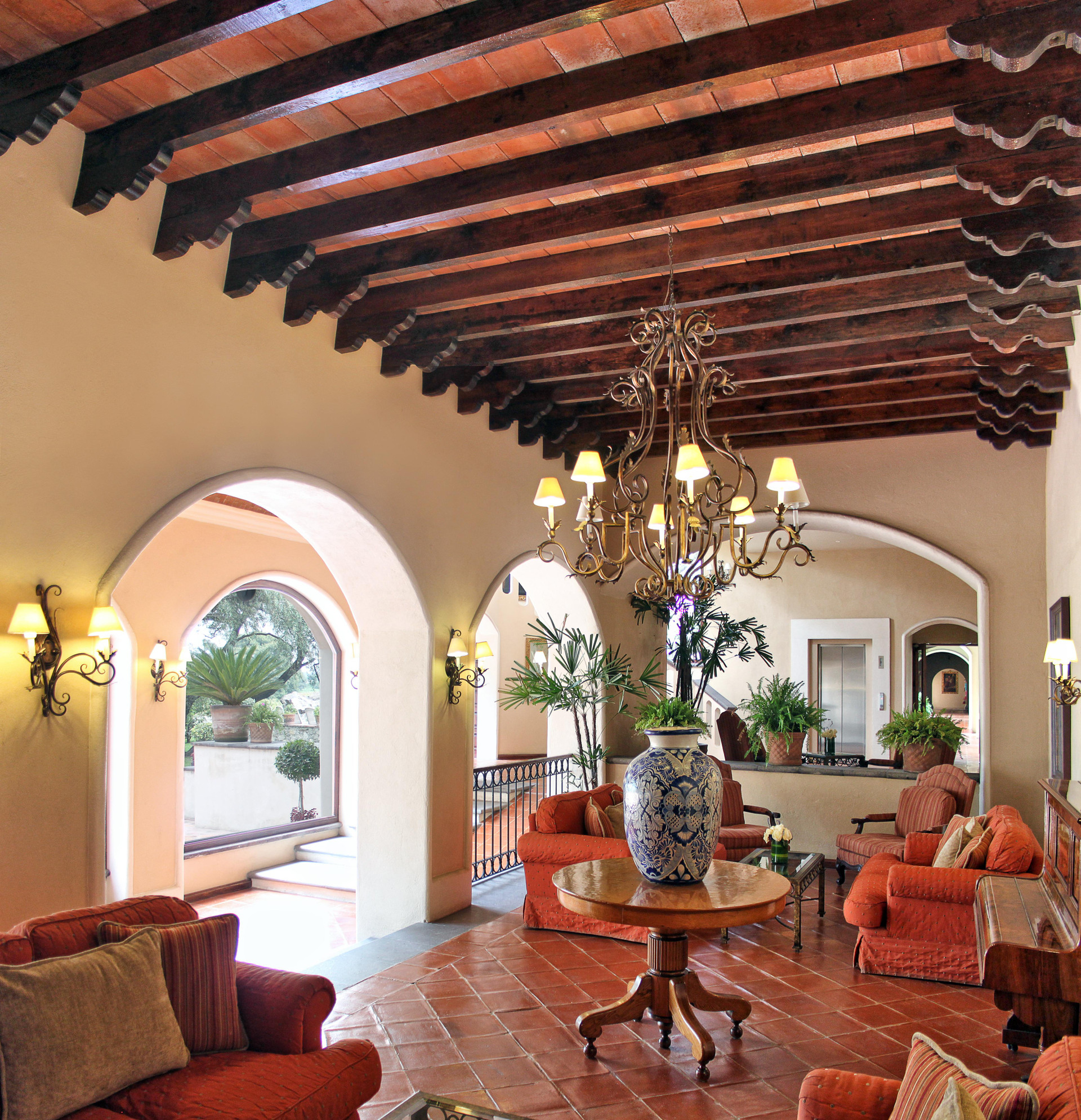 Vista Lobby Hotel Villa Antigua