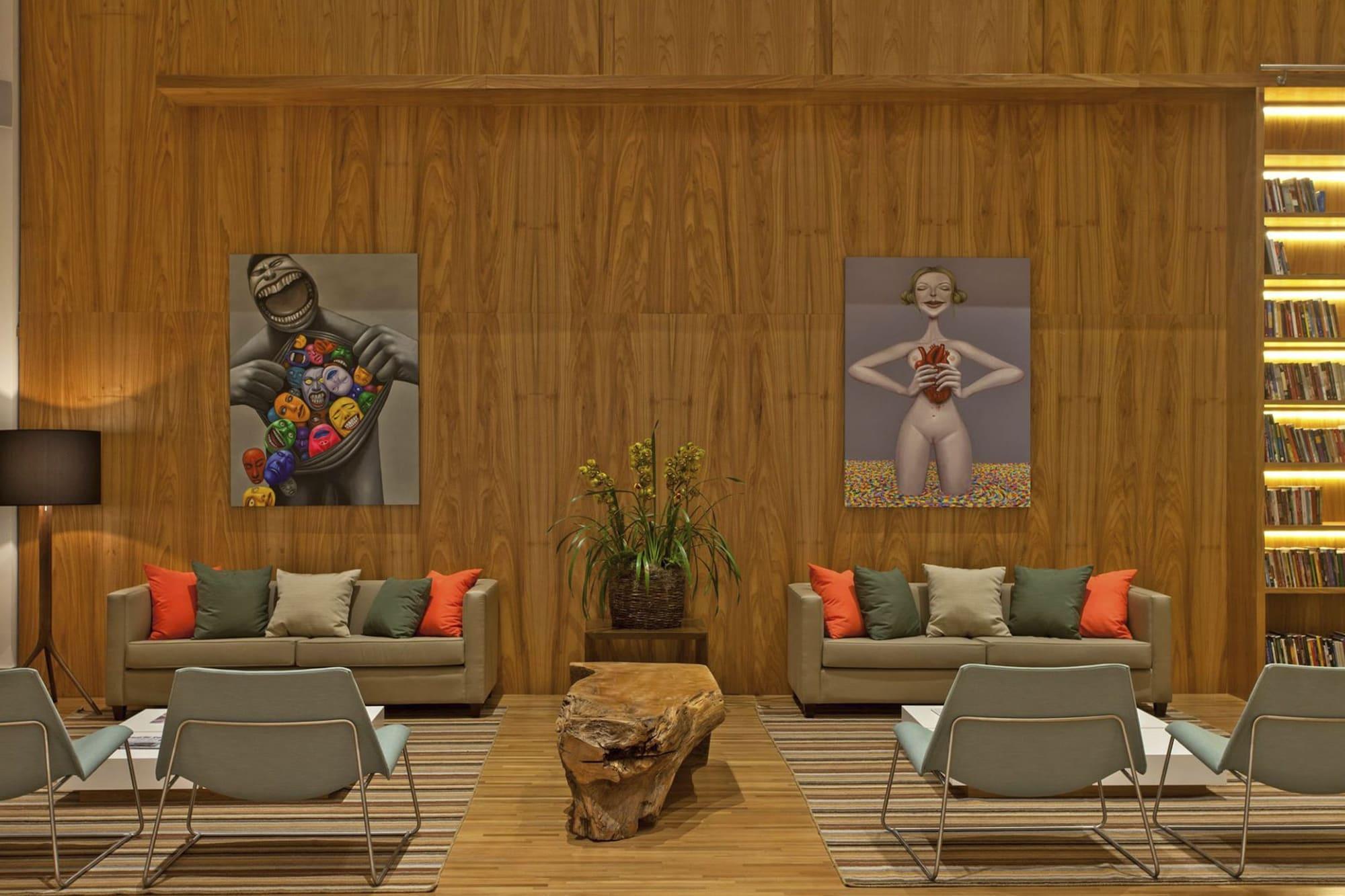 Vista Lobby Vitoria Hotel Convention Paulinia