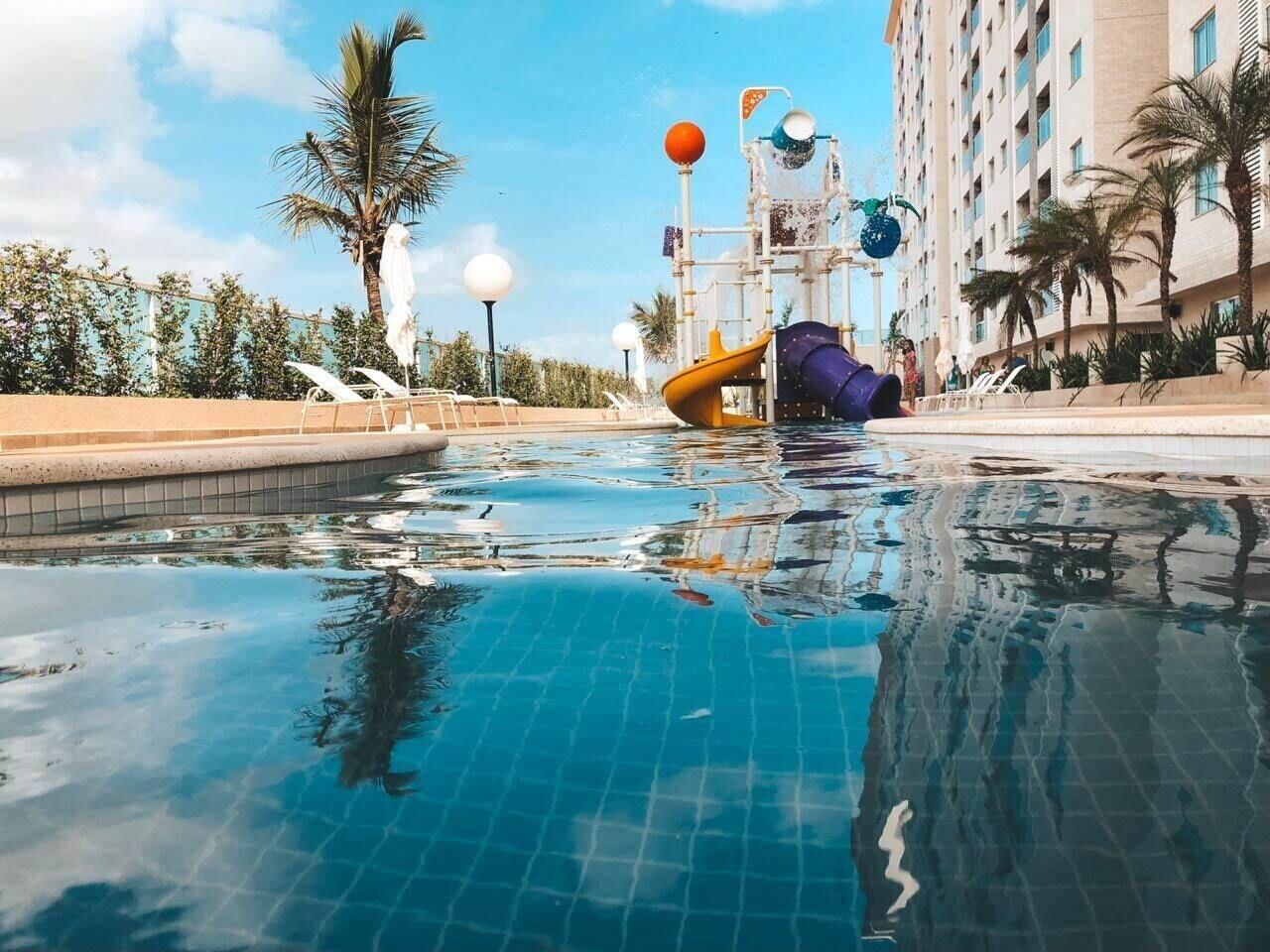 Vista Piscina Condomínio Salinas Park Resort