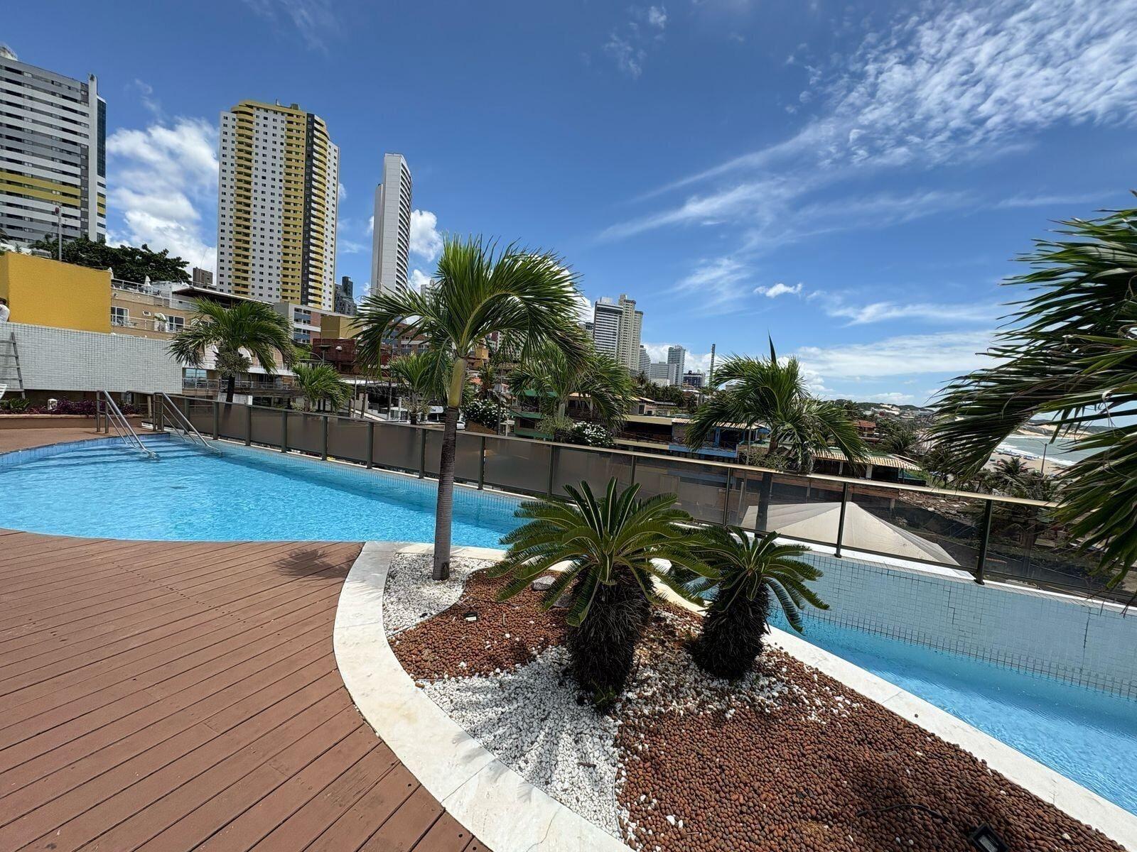 Vista Piscina Mirador Suites Beira Mar com Piscina
