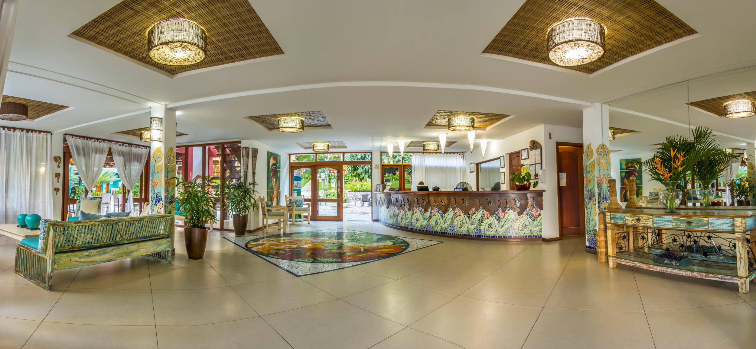 Vista do lobby Mar Paraíso Hotel
