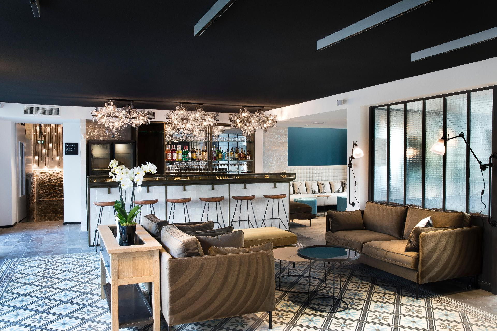 Vista Lobby Hotel Les Deux Girafes
