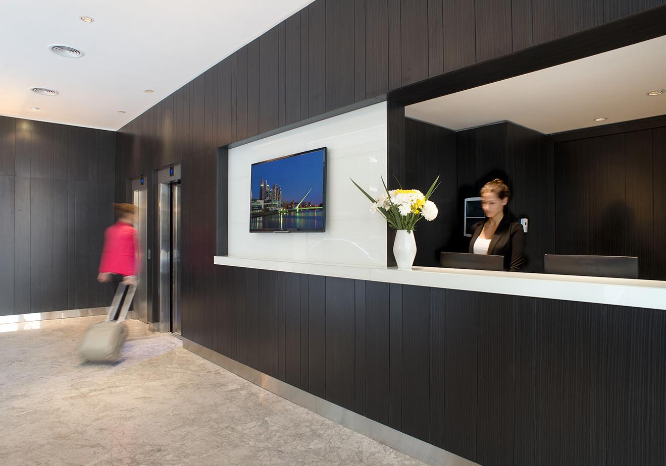 Vista Lobby Bulnes Eco Suites
