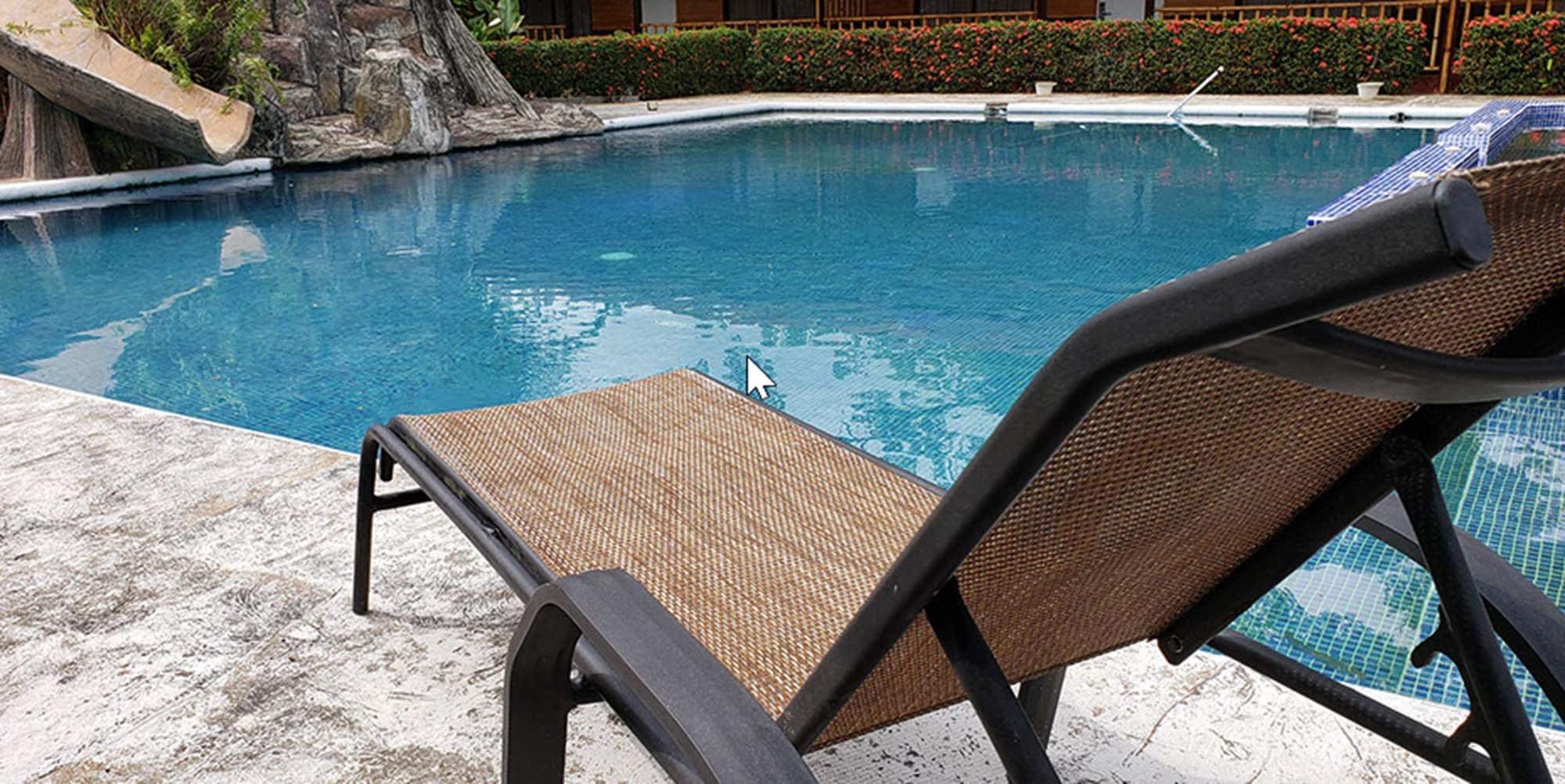 Vista Piscina Hotel Lapas Volando