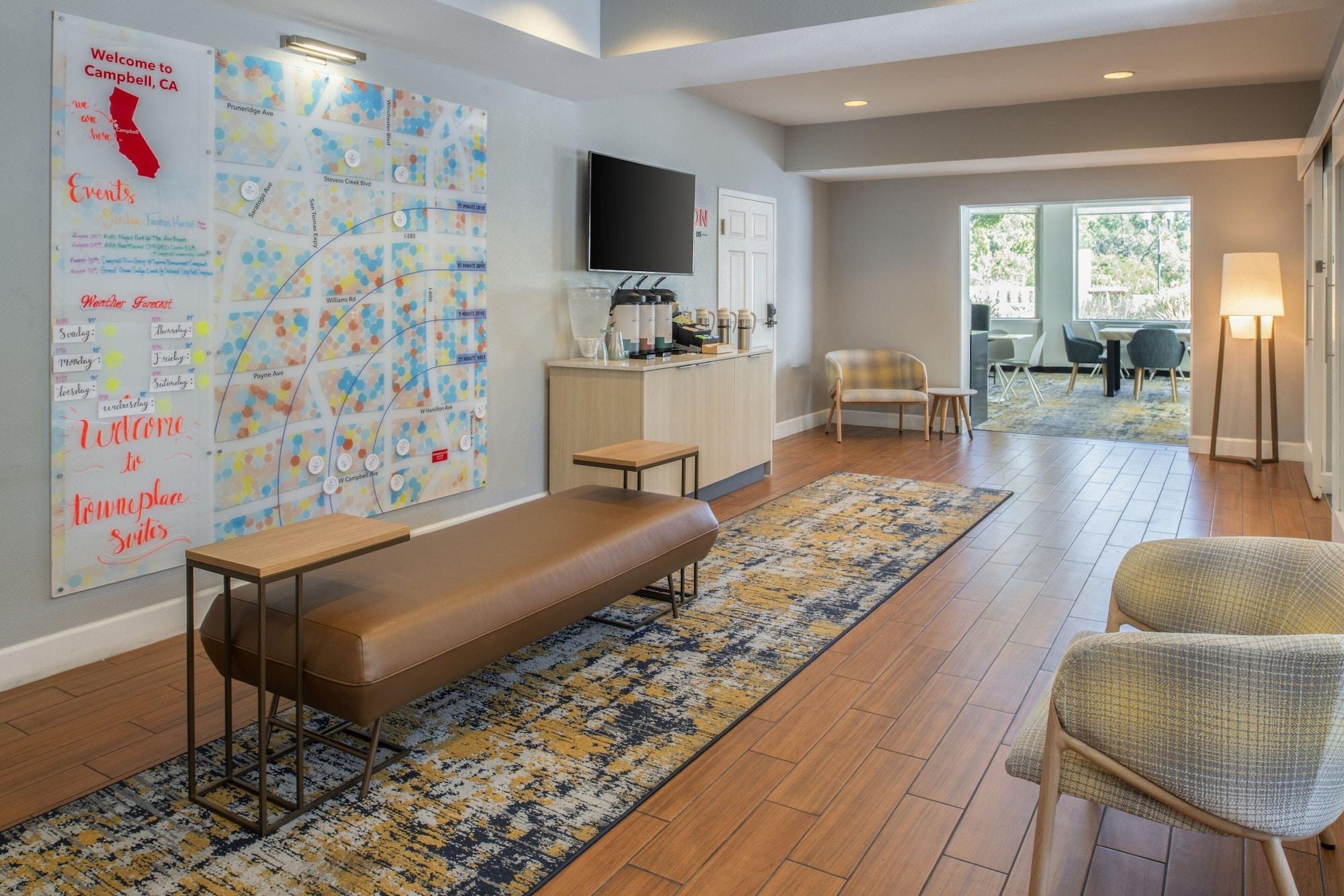 Vista Lobby TownePlace Suites by Marriott San Jose Campbell
