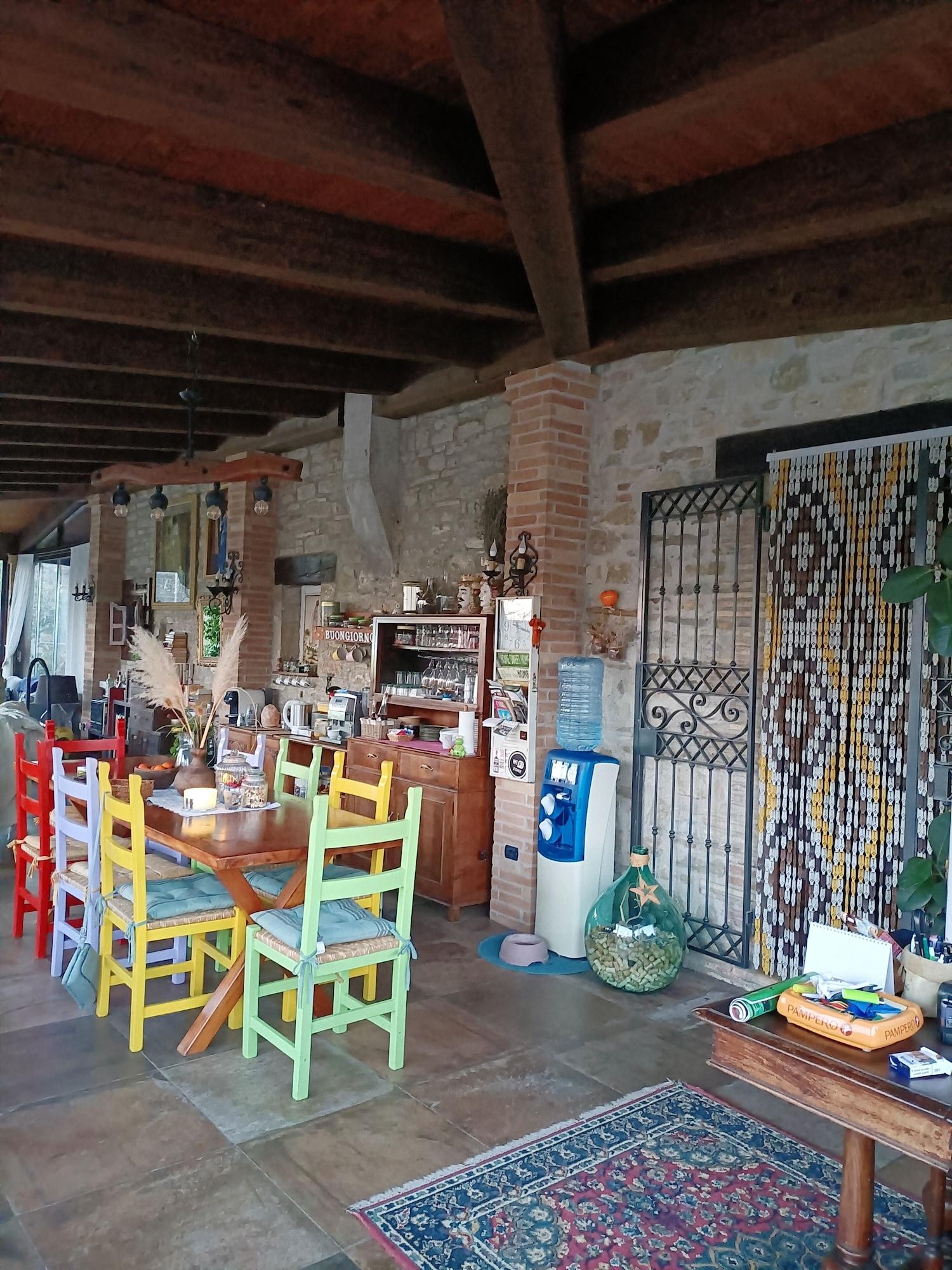 Vista Lobby Casale I Calanchi Gubbio