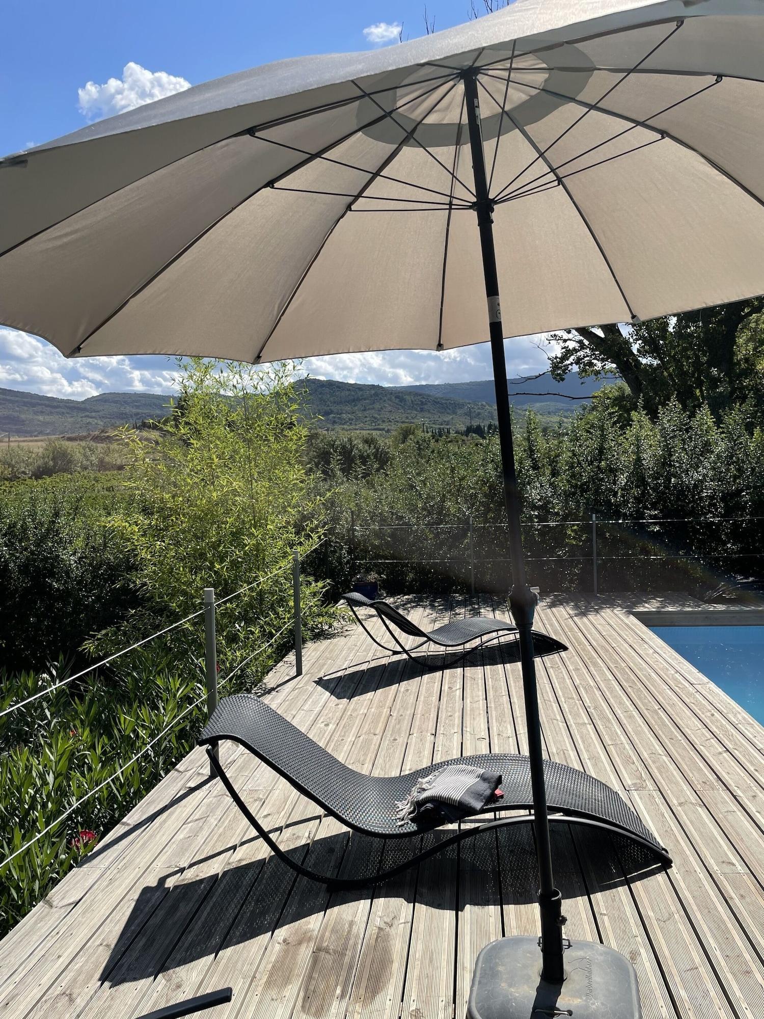 Vista Piscina Le Domaine de La Tuilerie - Gîte de Charme en Bord de Rivière Avec Piscine