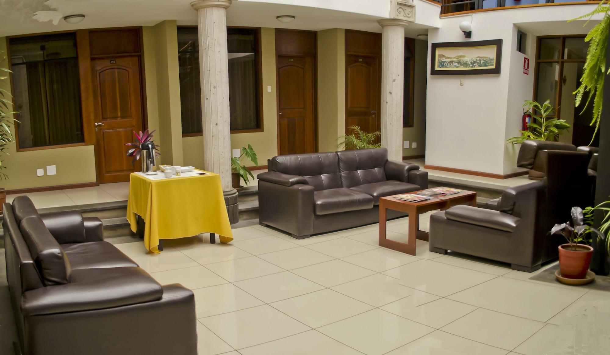 Vista Lobby Hotel La Casona del Olivo Arequipa