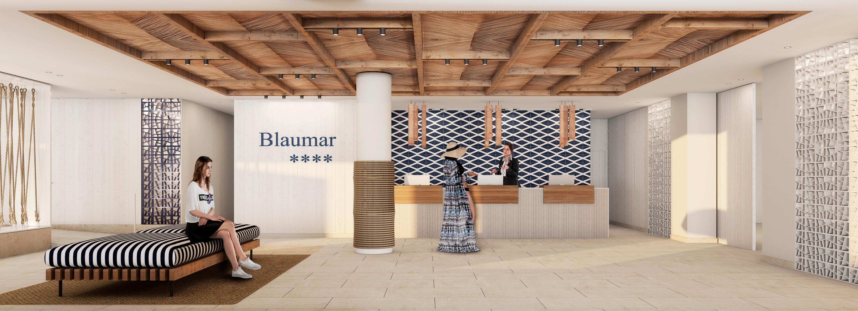Vista Lobby Blaumar Hotel