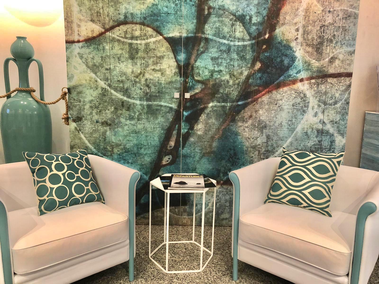 Vista Lobby Grand Hotel Terme