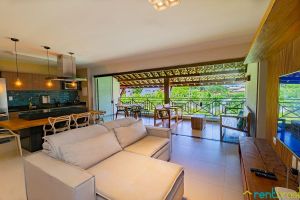Renta Vacacional - Moderno Apto Superior com 3 quartos em Imbassaí - I104