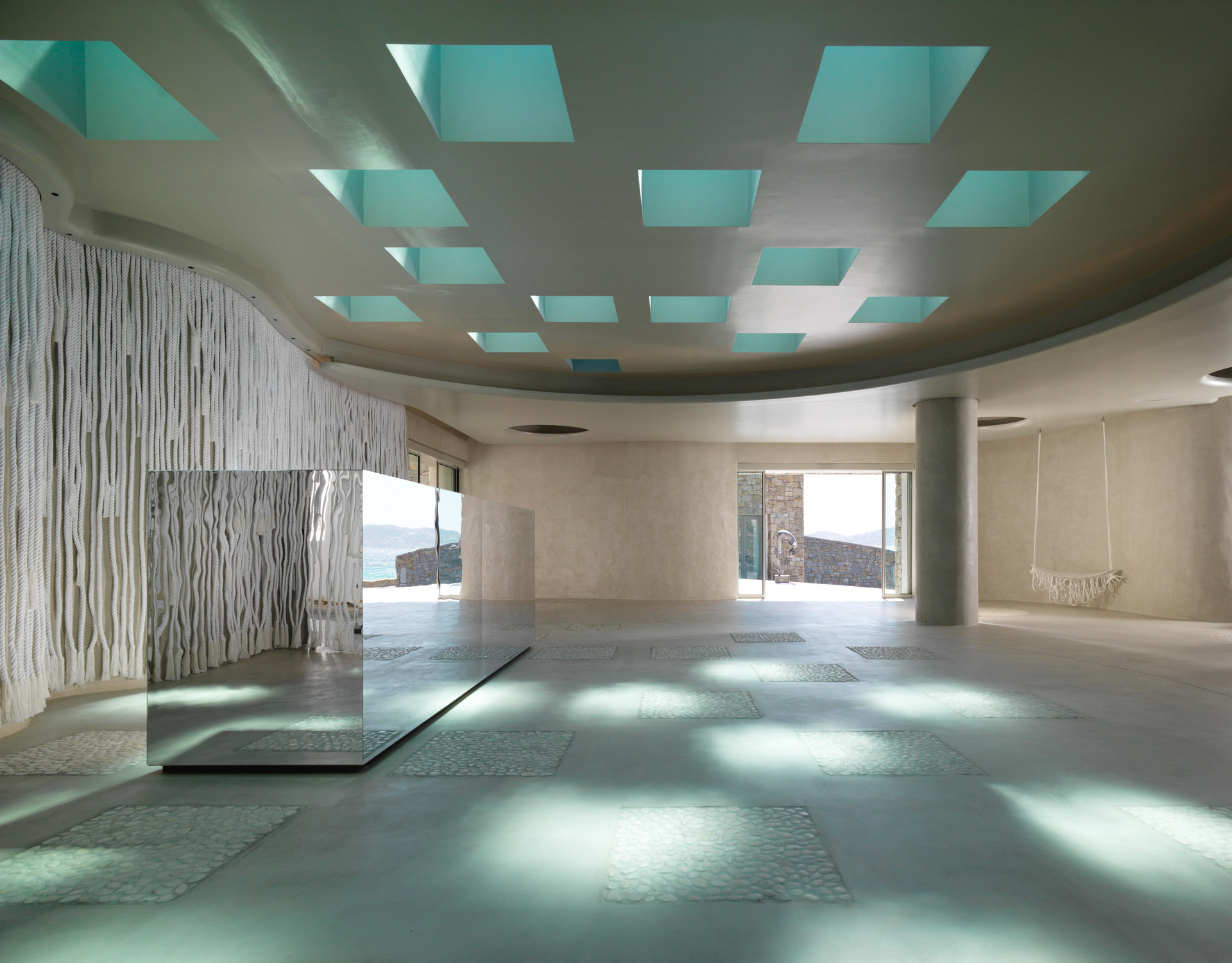 Vista Lobby Mykonos Riviera Hotel & Spa a member of Small Luxury Hotels of the World
