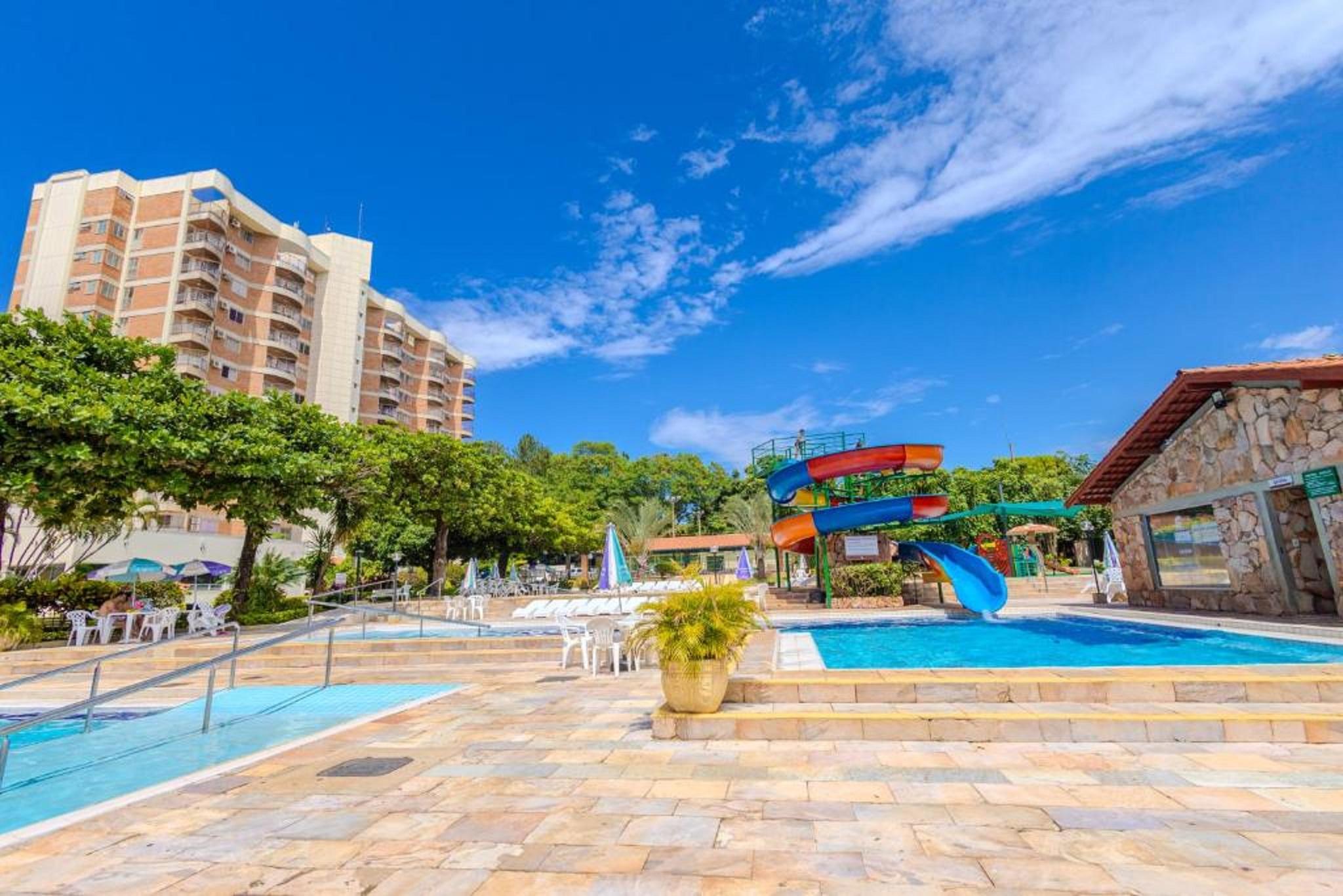 Vista Piscina Império Romano Thermas Hotel - HUP CALDAS NOVAS