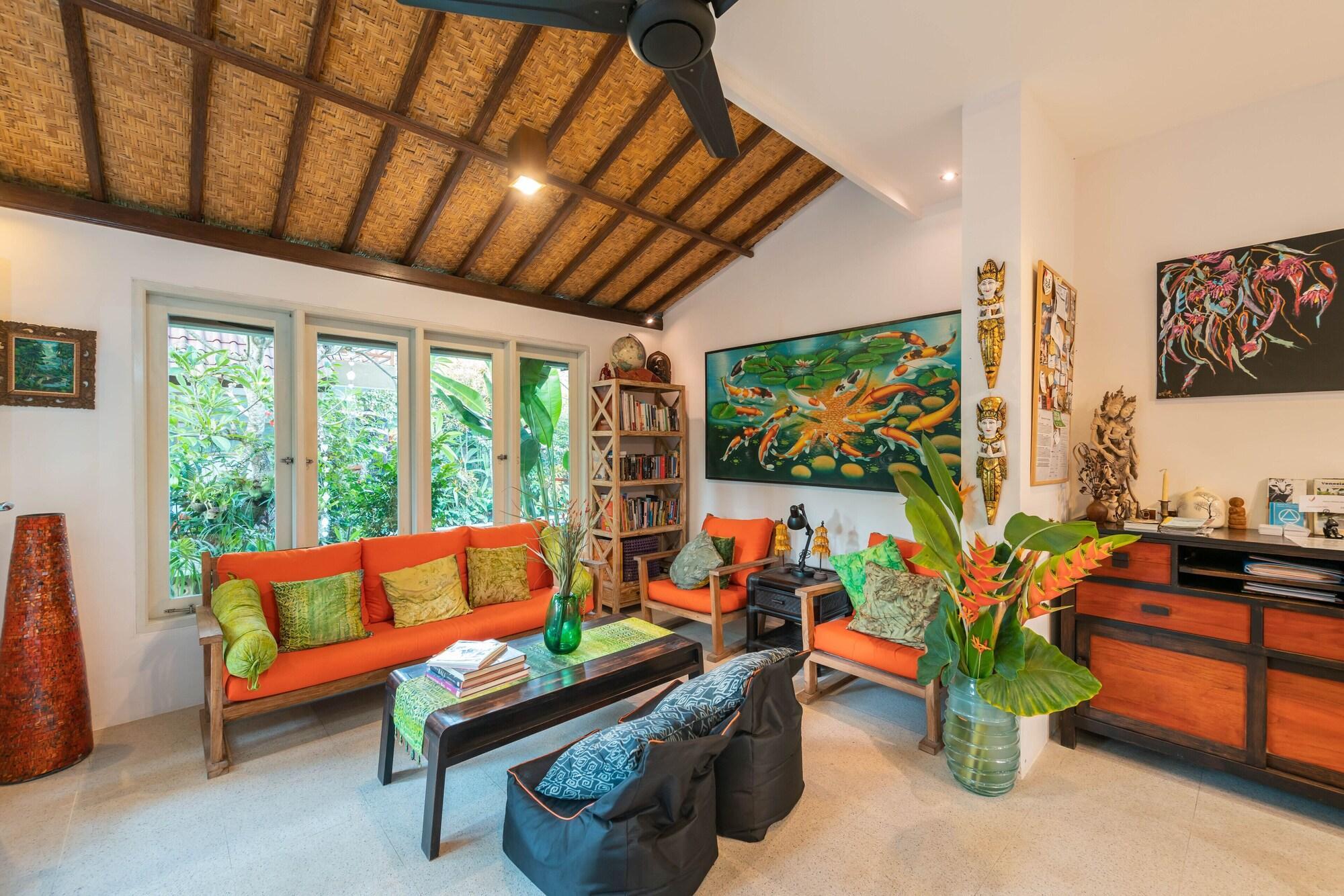 Bar/Salón Angel House Ubud Eco Villa