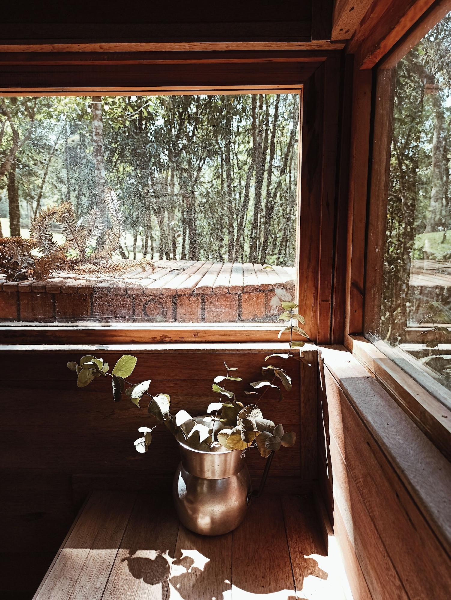 Spa Chale de Vidro nas montanhas