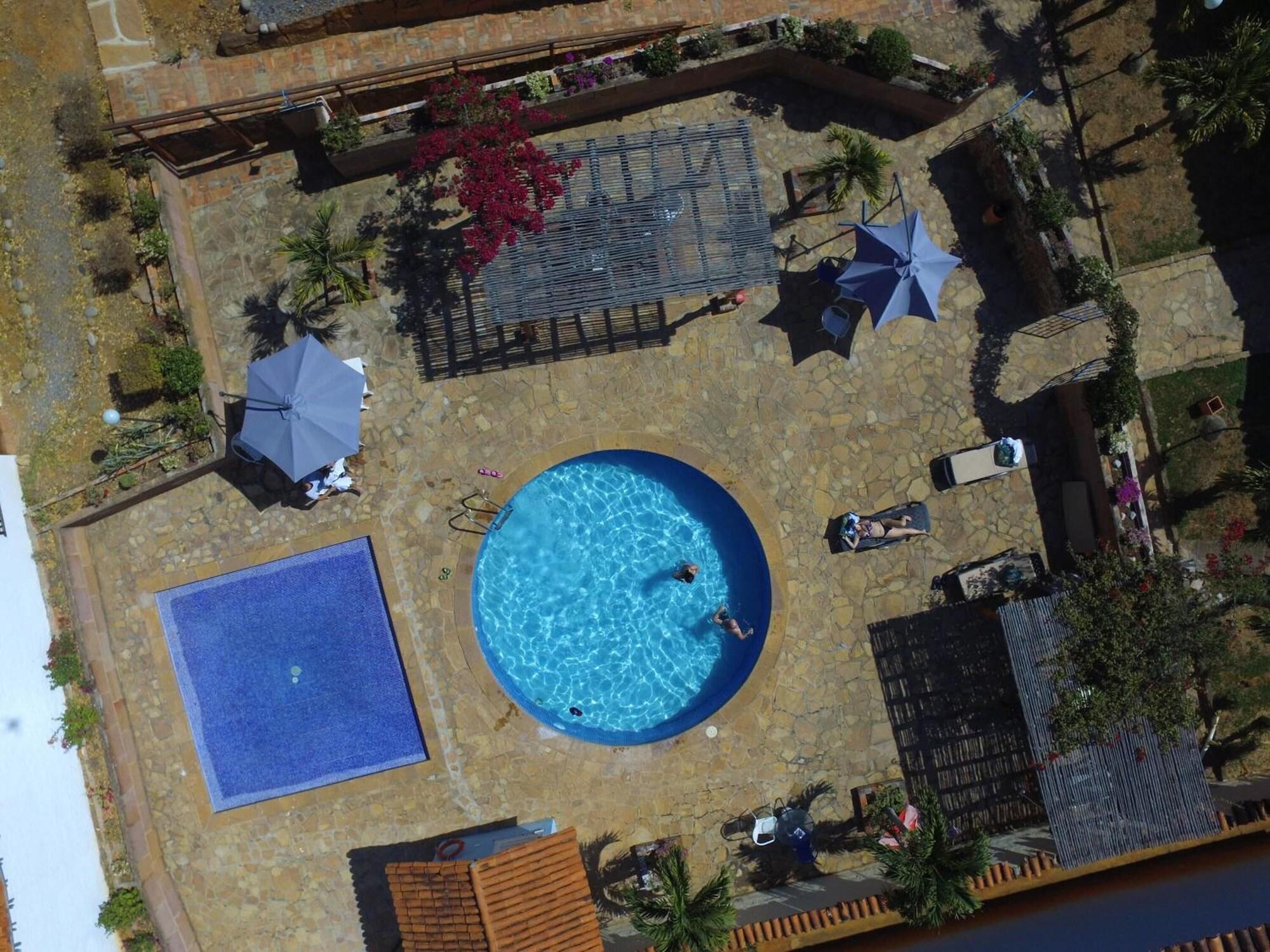 Vista Piscina Santos de Piedra Barichara