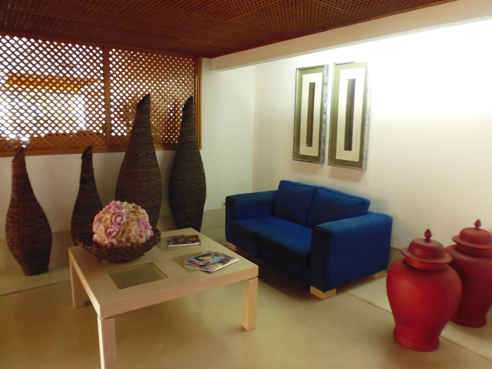 Vista Lobby Almar Hotel Apartamento